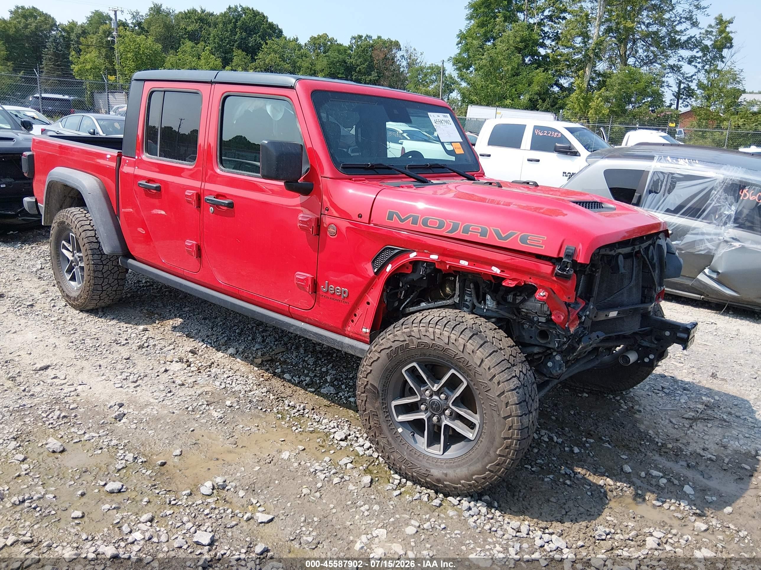2025 Jeep Gladiator VIN 1C6RJTEG3SL542276 — IAAI salvage auction photo