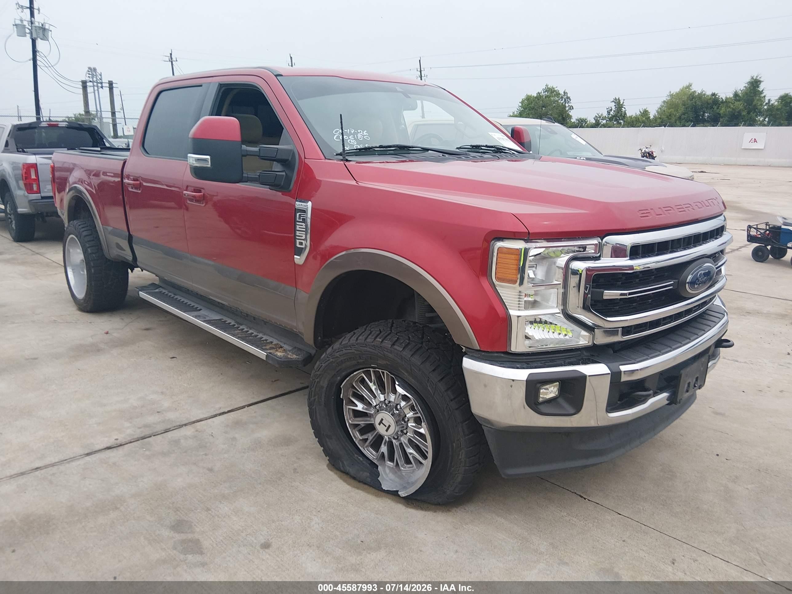 2020 Ford F-250 VIN 1FT7W2BN8LEE18766 — IAAI salvage auction photo