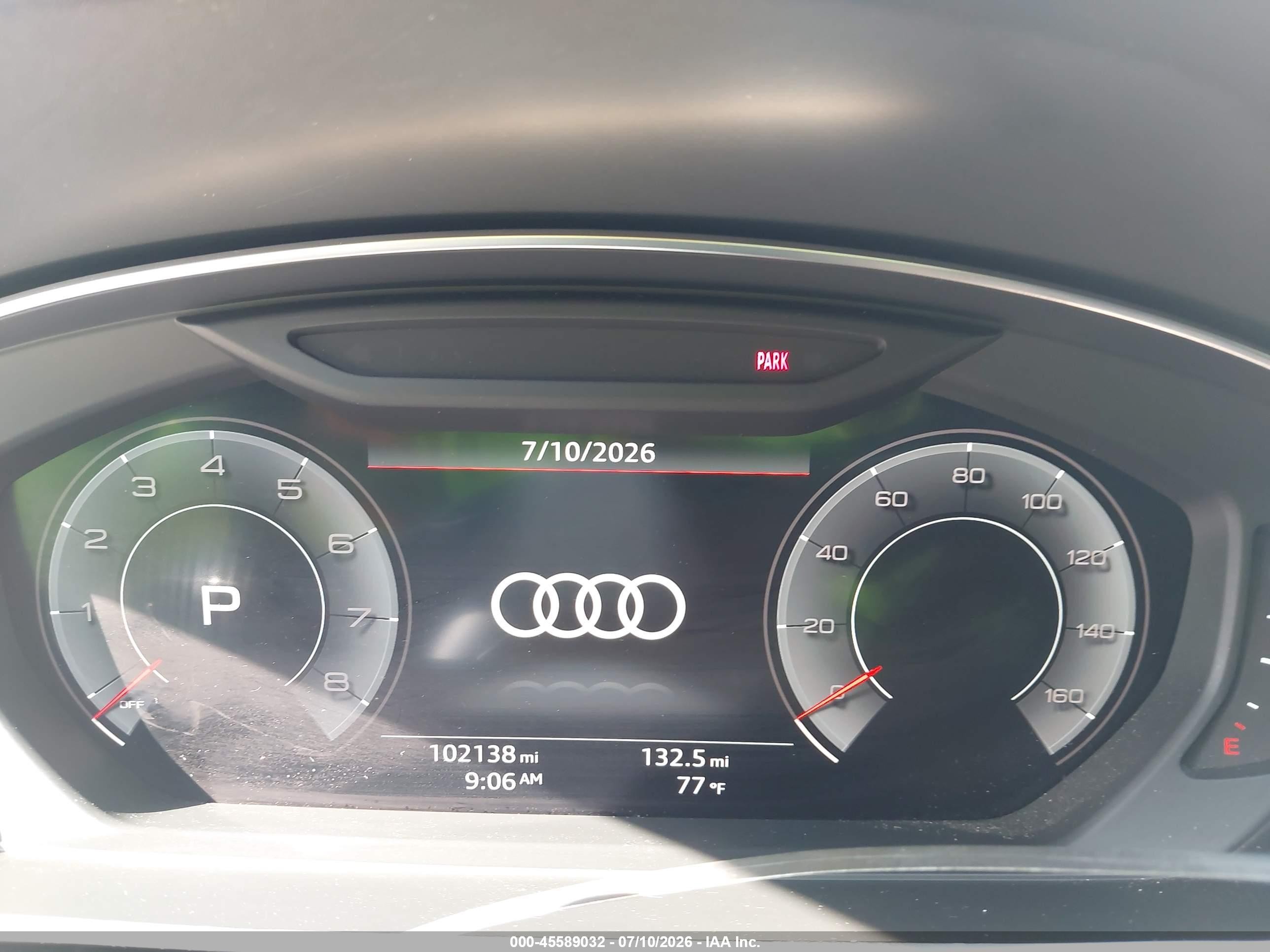 2019 Audi VIN WAU8DAF88KN014113 IAAI salvage auction — Unknown, Salvage - 75% Or Less (Maryland), sold $12,300 on 2026-10-01 (photo 7)