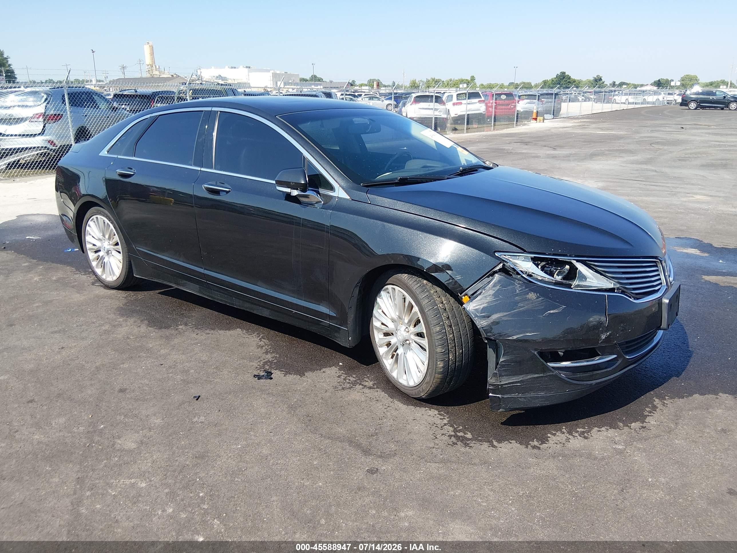 2014 Lincoln MKZ VIN 3LN6L2G93ER811604 IAAI salvage auction — Unknown, Wait Title, sold $500 on 2026-09-20 (photo 1)