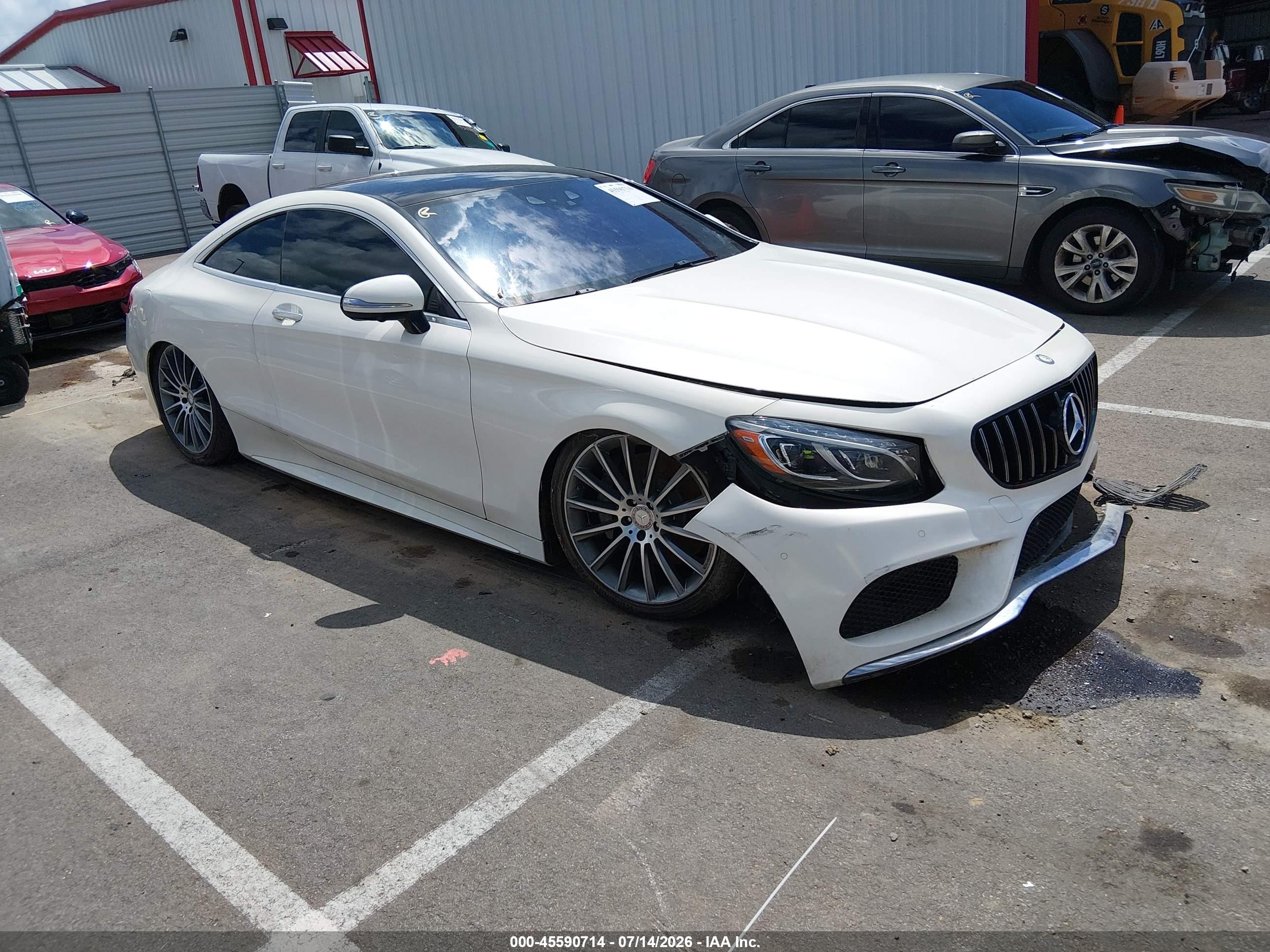 2016 Mercedes-Benz S-Class VIN WDDXJ8FB9GA016520 — IAAI salvage auction photo