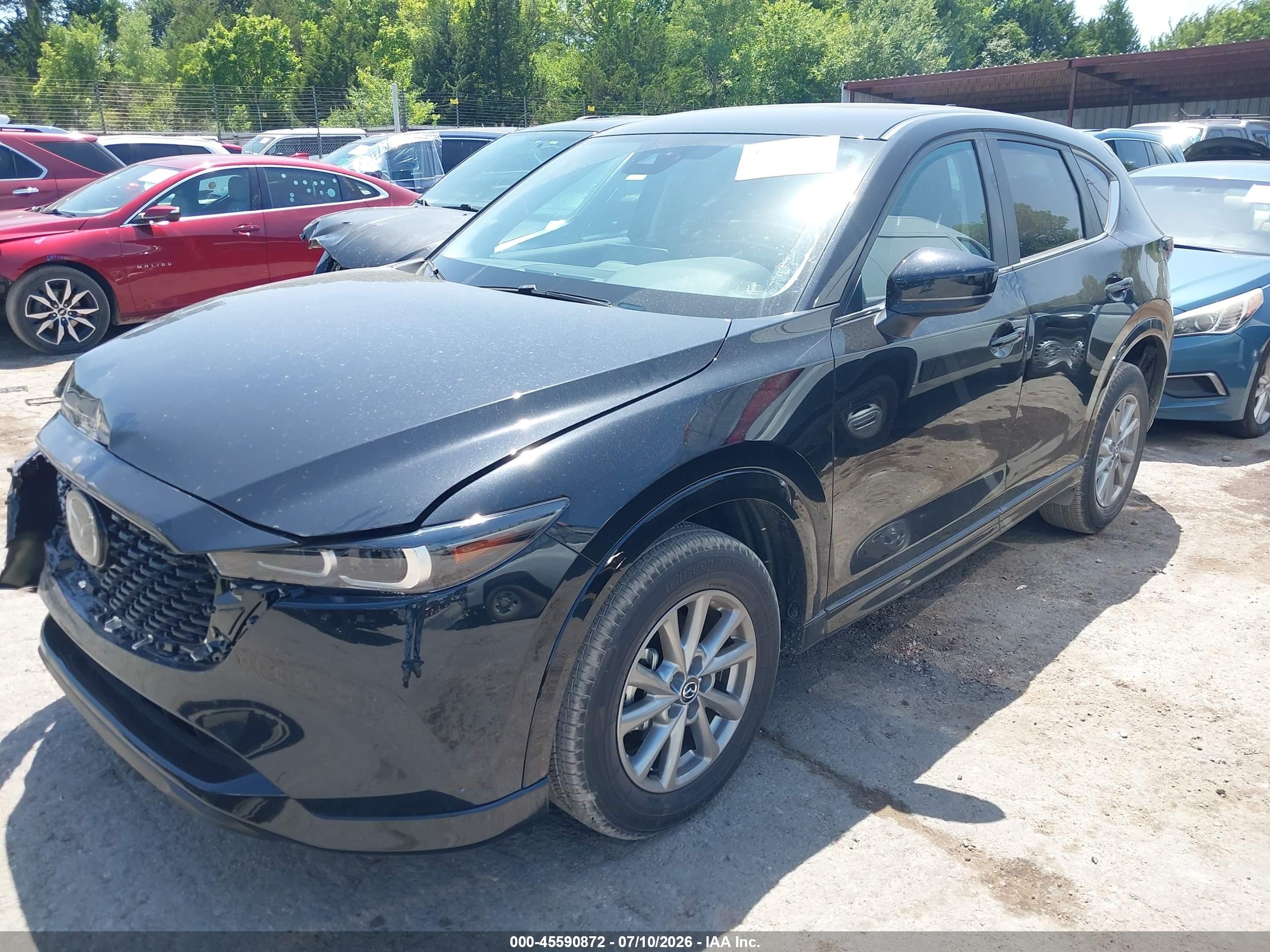 2025 Mazda Cx-5 VIN JM3KFBCMXS0720790 IAAI salvage auction — Front End, Clear (Oklahoma), sold $9,400 on 2026-09-05 (photo 2)