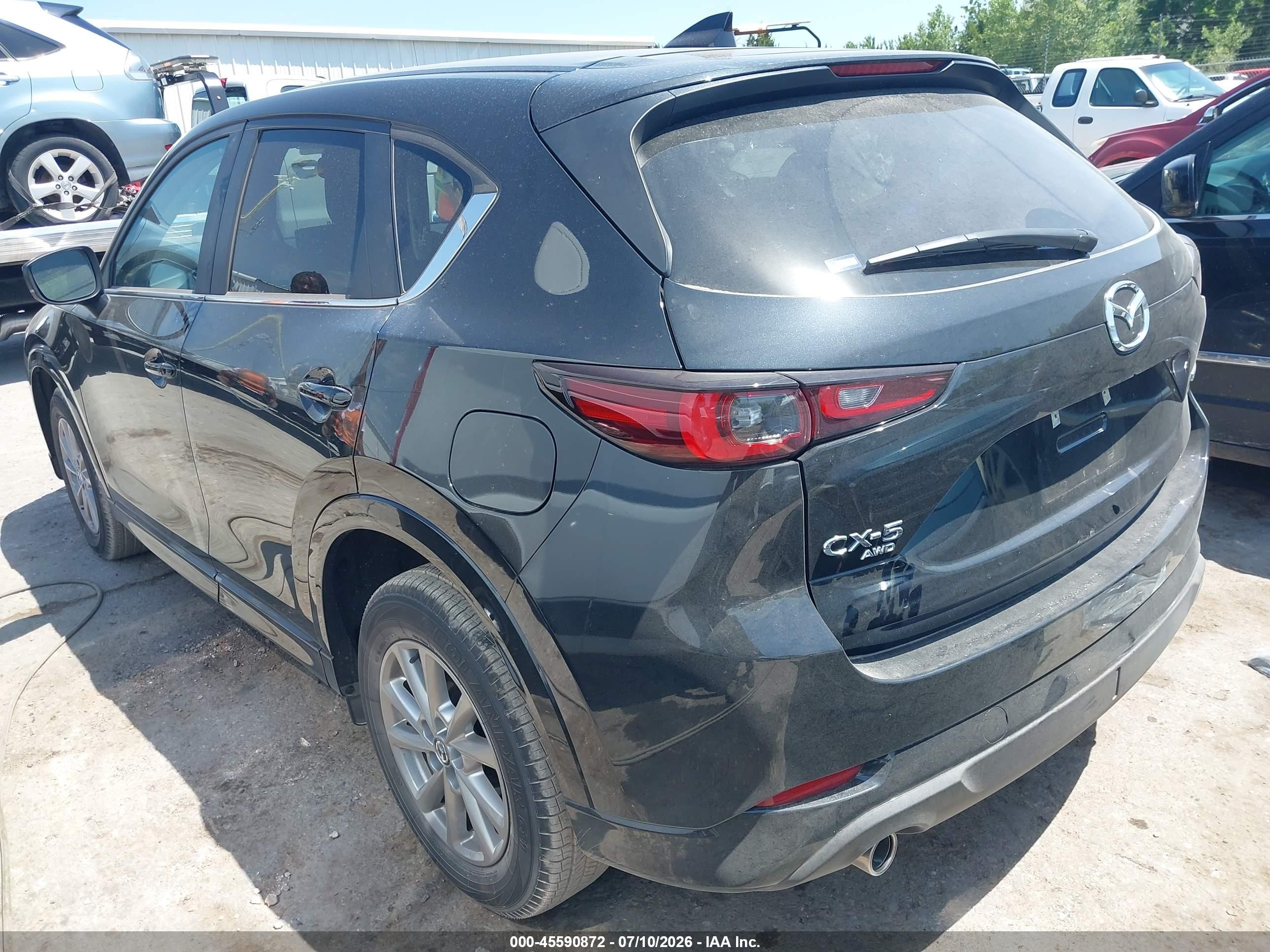 2025 Mazda Cx-5 VIN JM3KFBCMXS0720790 IAAI salvage auction — Front End, Clear (Oklahoma), sold $9,400 on 2026-09-05 (photo 3)