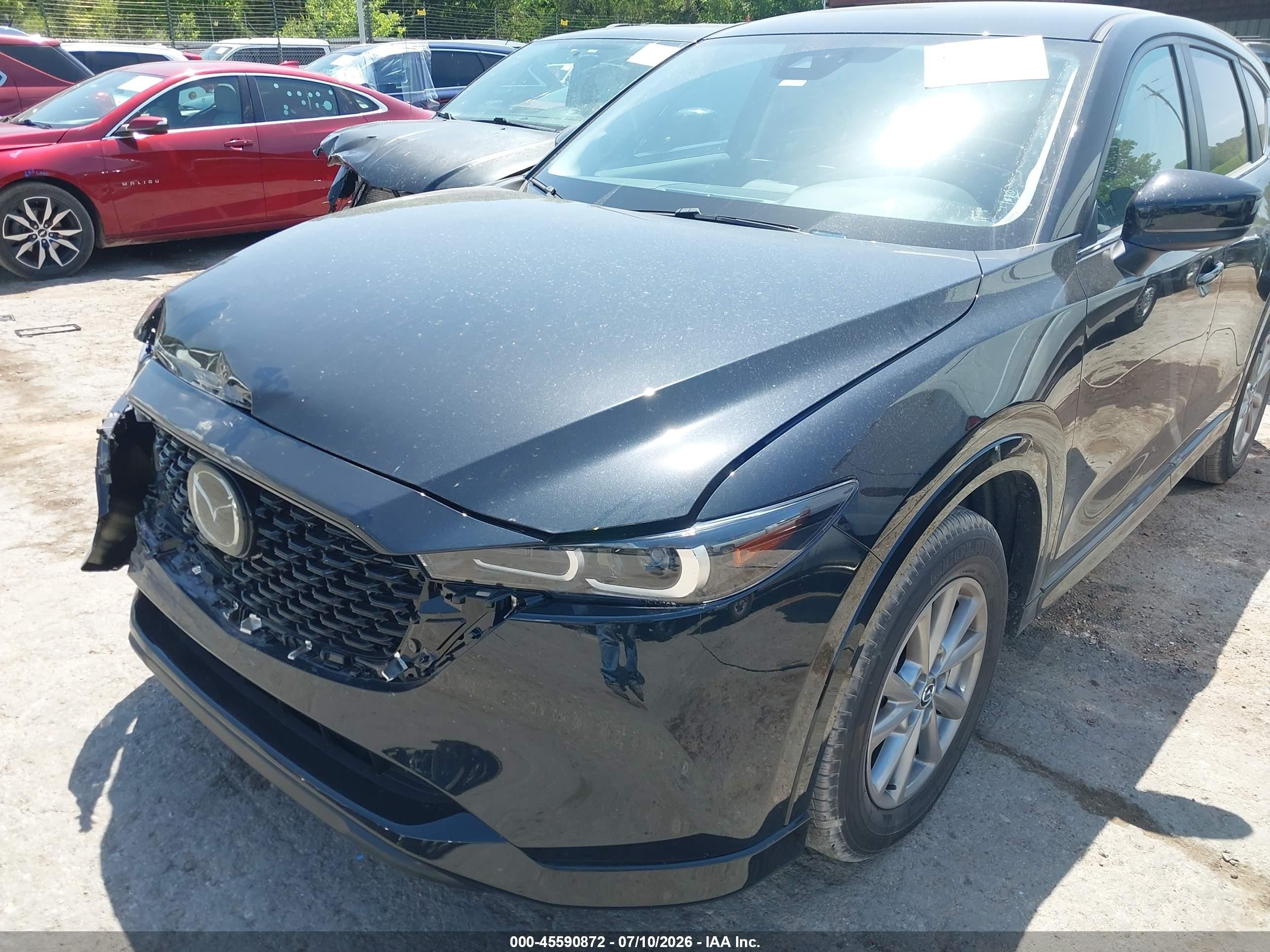 2025 Mazda Cx-5 VIN JM3KFBCMXS0720790 IAAI salvage auction — Front End, Clear (Oklahoma), sold $9,400 on 2026-09-05 (photo 6)