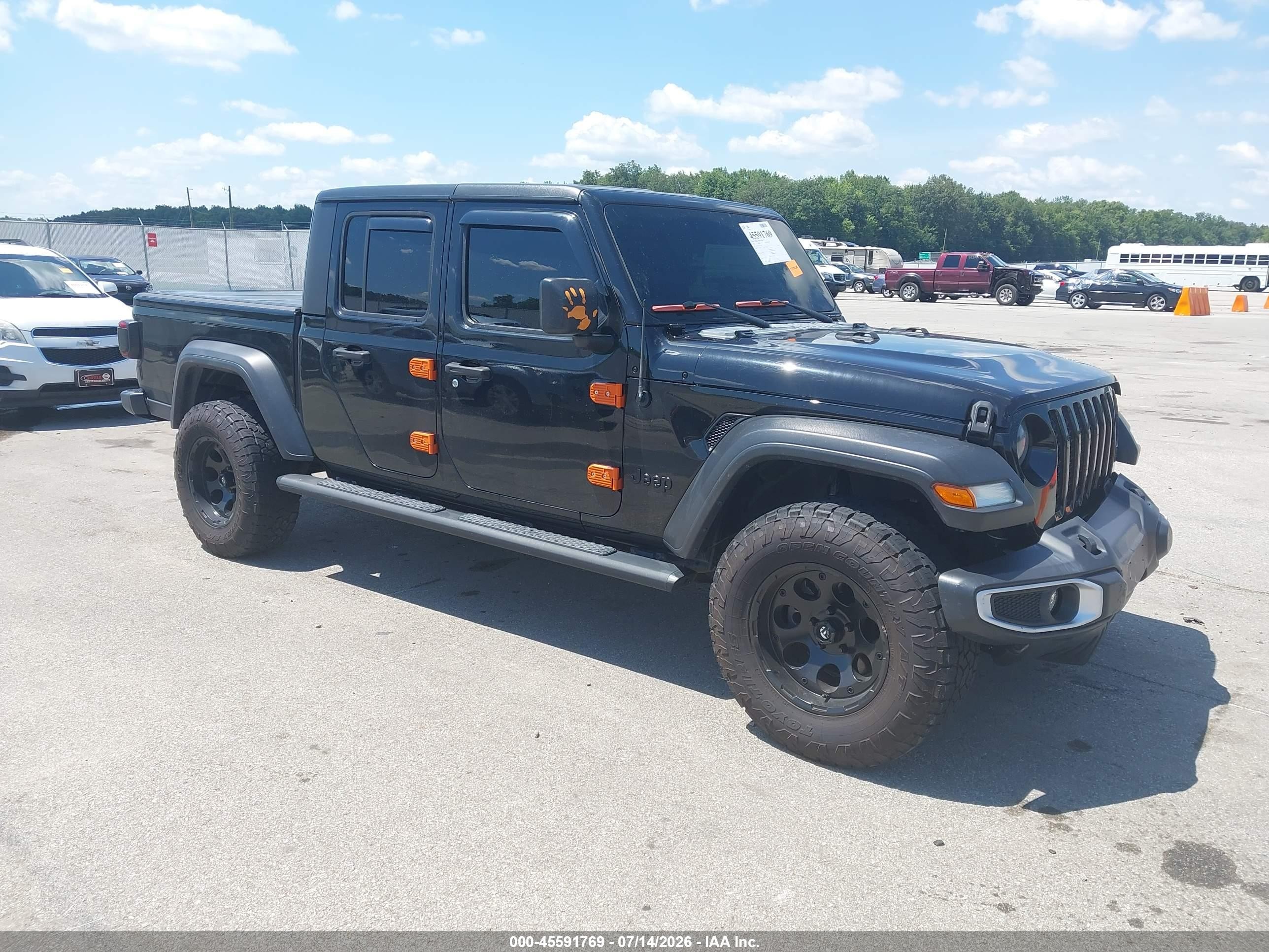 2020 Jeep Gladiator VIN 1C6HJTAG2LL120020 — IAAI salvage auction photo