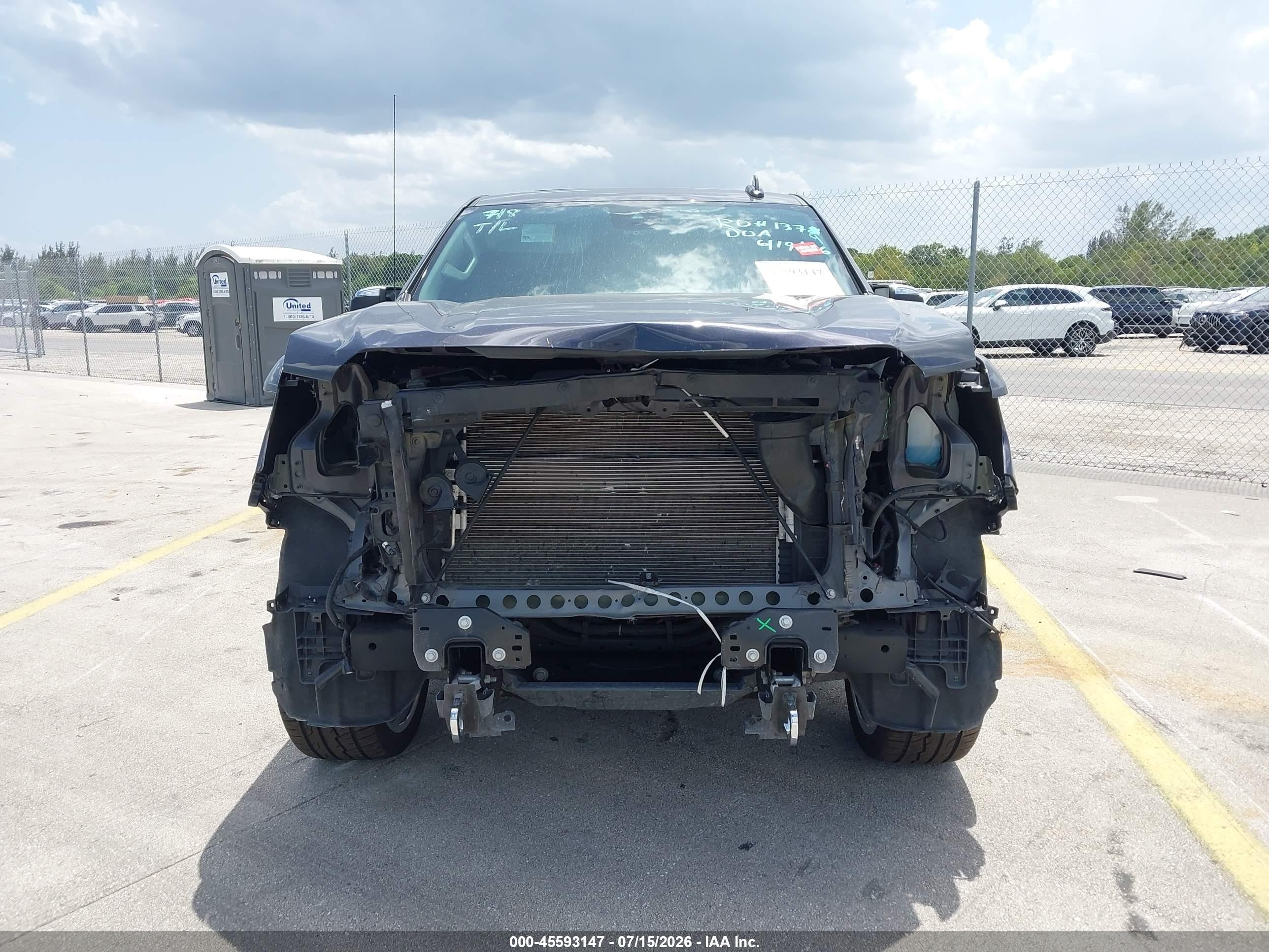 2023 Gmc SIERRA VIN 3GTUUGED8PG325897 IAAI salvage auction — Front & Rear, Rebuildable (Florida), sold $22,100 on 2026-08-20 (photo 6)