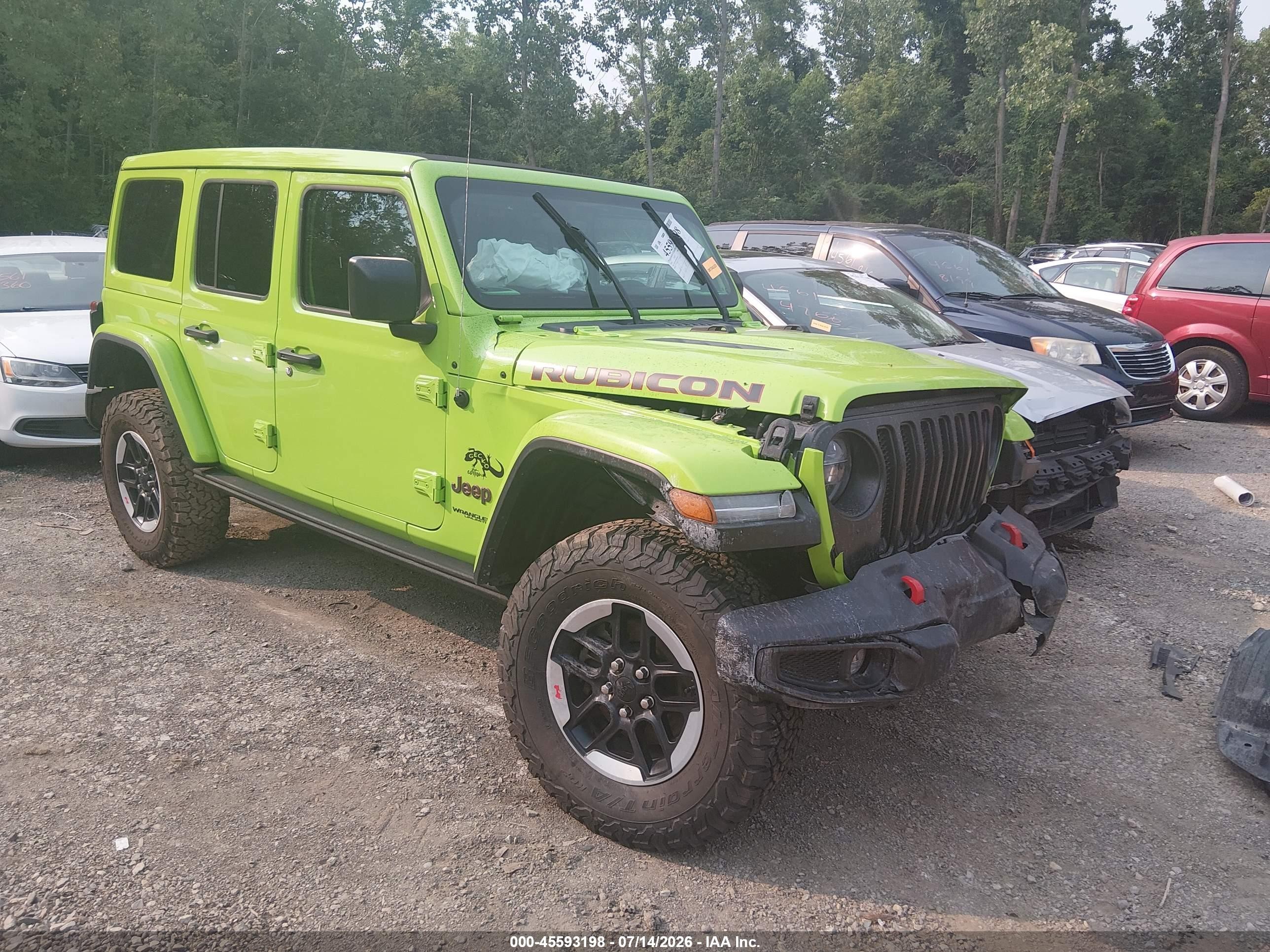 2021 Jeep Wrangler Unlimited VIN 1C4HJXFG6MW783616 — IAAI salvage auction photo