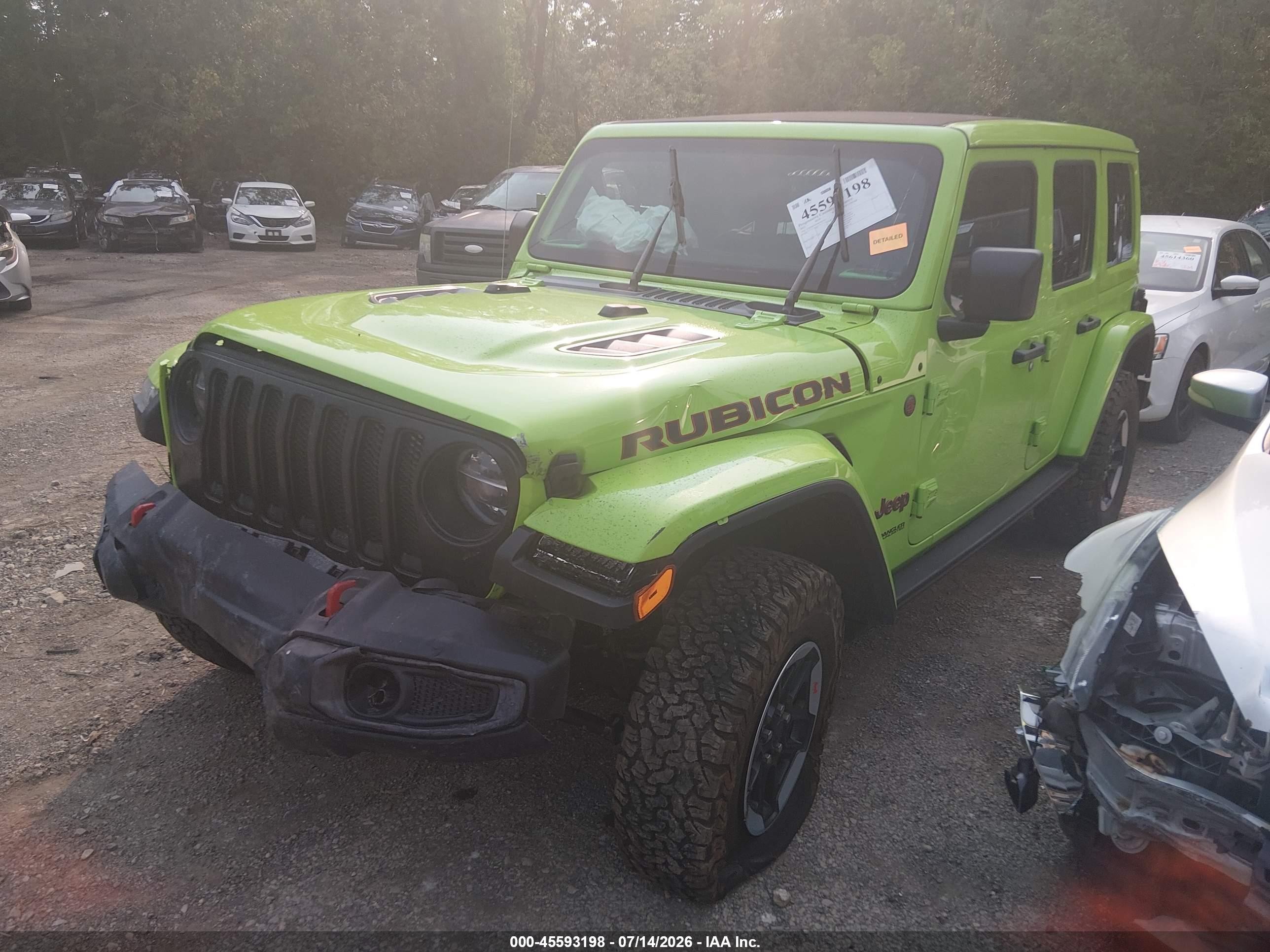 2021 Jeep Wrangler / VIN 1C4HJXFG6MW783616 IAAI salvage auction — Front End, Salvage (Ohio), sold $8,900 on 2026-09-18 (photo 2)