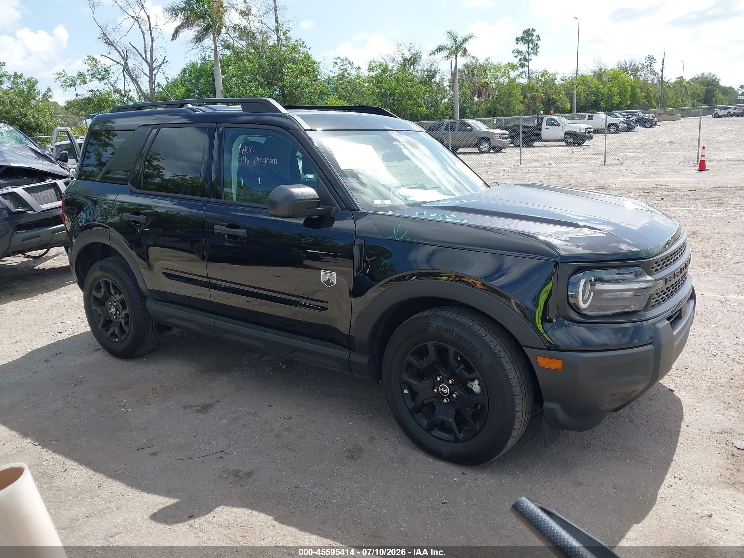 2025 Ford Bronco Sport VIN 3FMCR9BN2SRE43247 — IAAI salvage auction photo