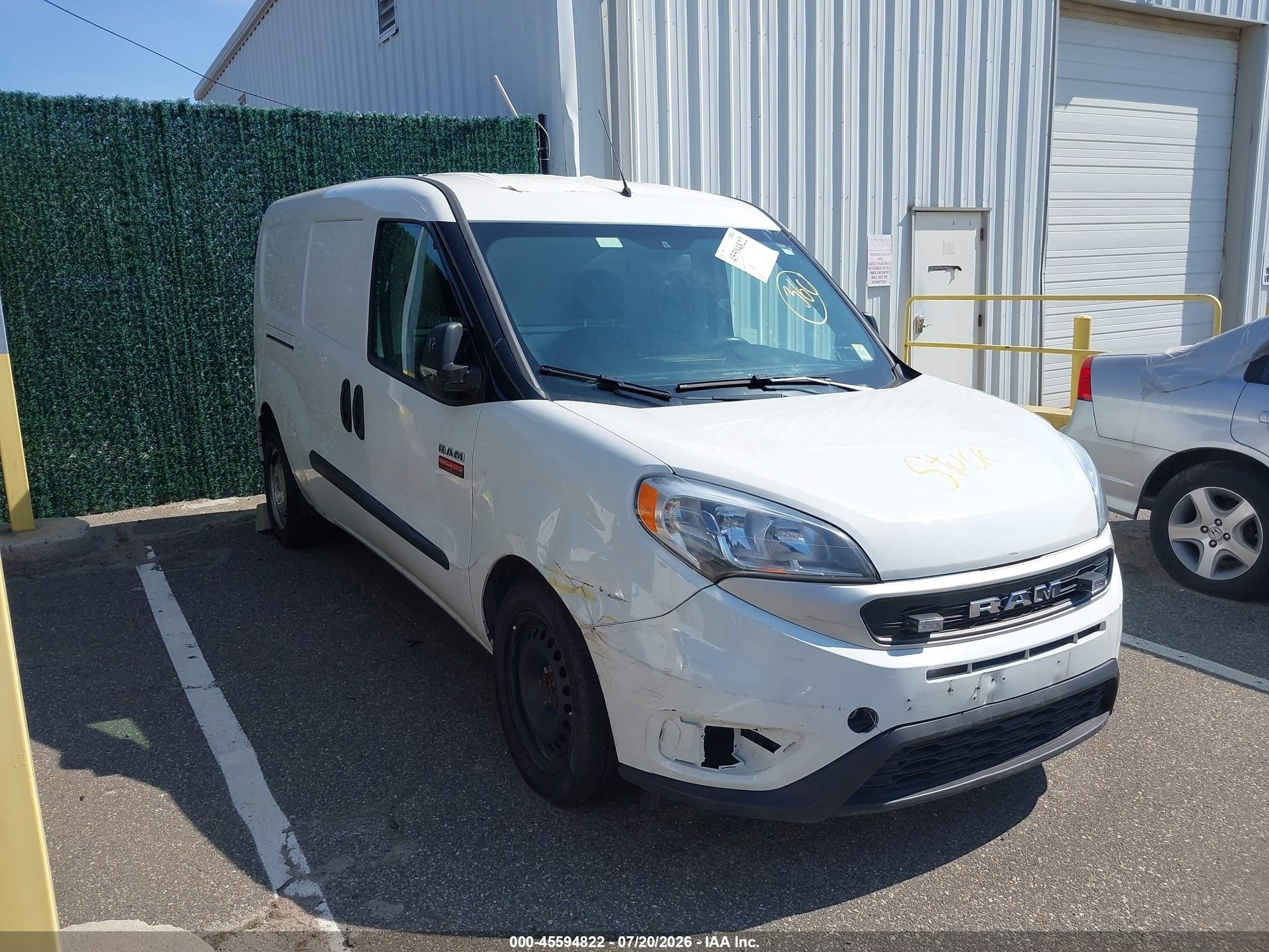 2022 Ram ProMaster City VIN ZFBHRFAB0N6W59943 — IAAI salvage auction photo