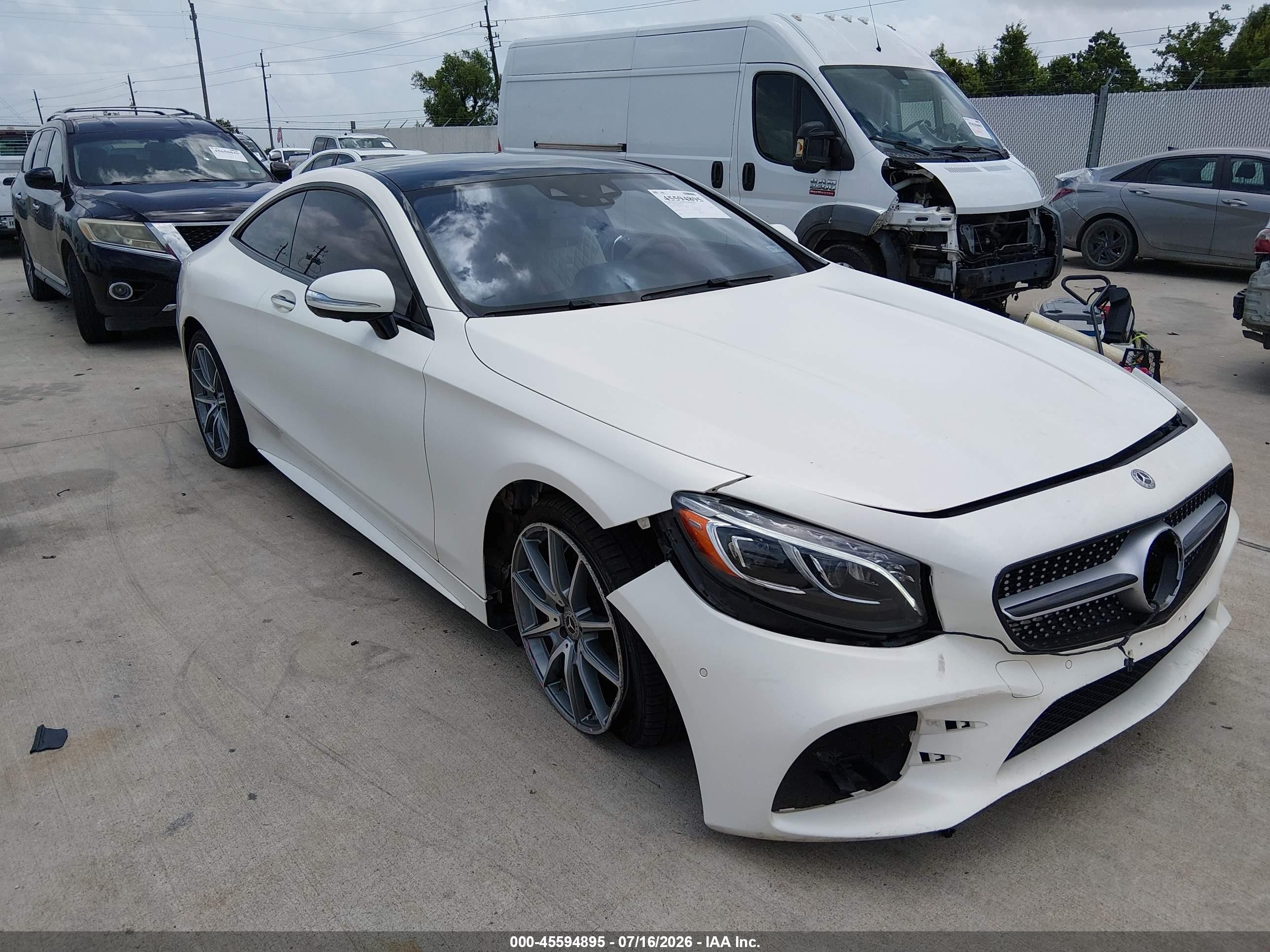 2020 Mercedes-Benz S-Class VIN W1KXJ8GB3LA042202 — IAAI salvage auction photo