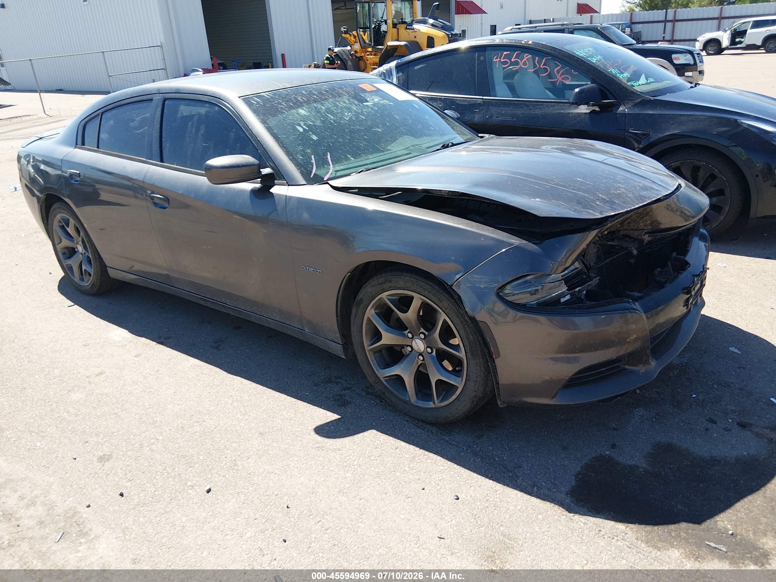 2015 Dodge Charger VIN 2C3CDXCT8FH880485 IAAI salvage auction — Biohazard/Chemical, Bill Of Sale (Colorado), sold $750 on 2026-09-25 (photo 1)