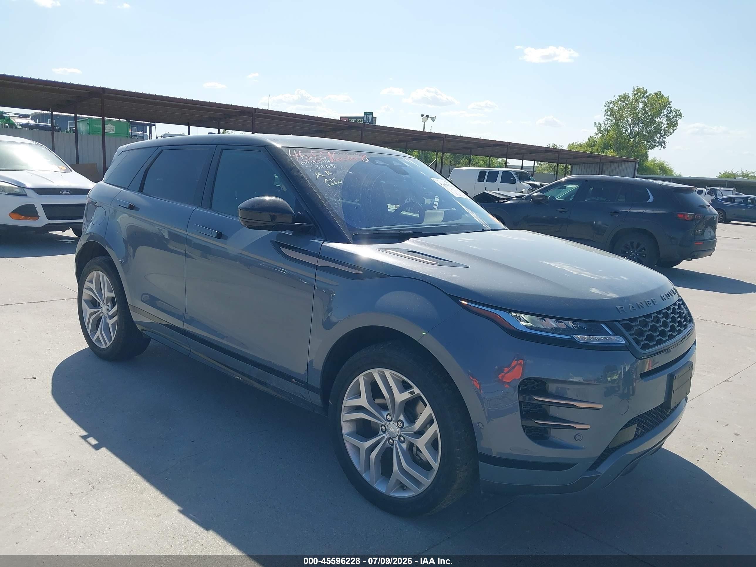 2021 Land rover Range rover evoque VIN SALZT2FX7MH125981 IAAI salvage auction — Side, Original (Texas), sold $8,100 on 2026-09-07 (photo 1)