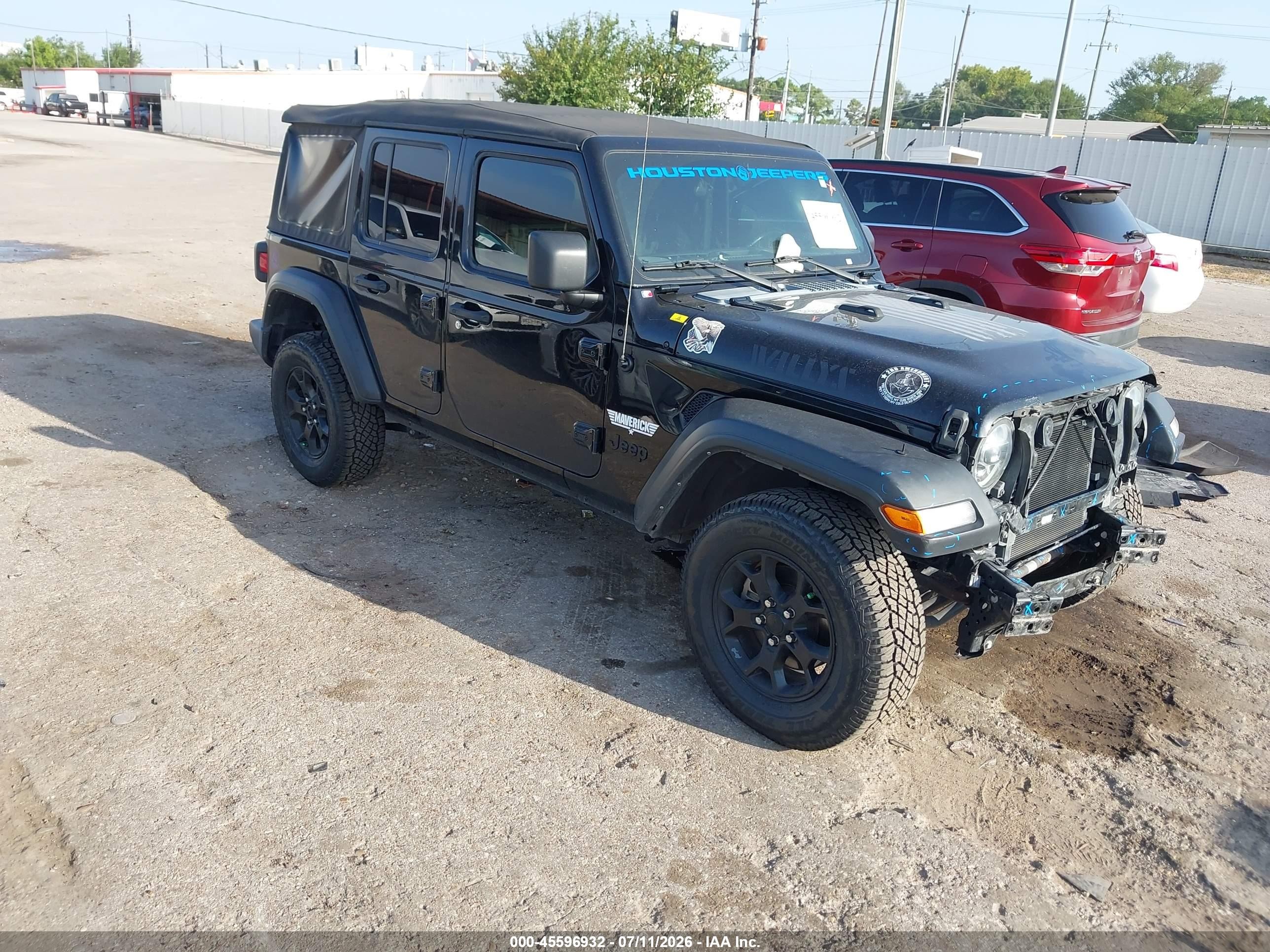 2022 Jeep Wrangler Unlimited VIN 1C4HJXDG0NW194663 — IAAI salvage auction photo