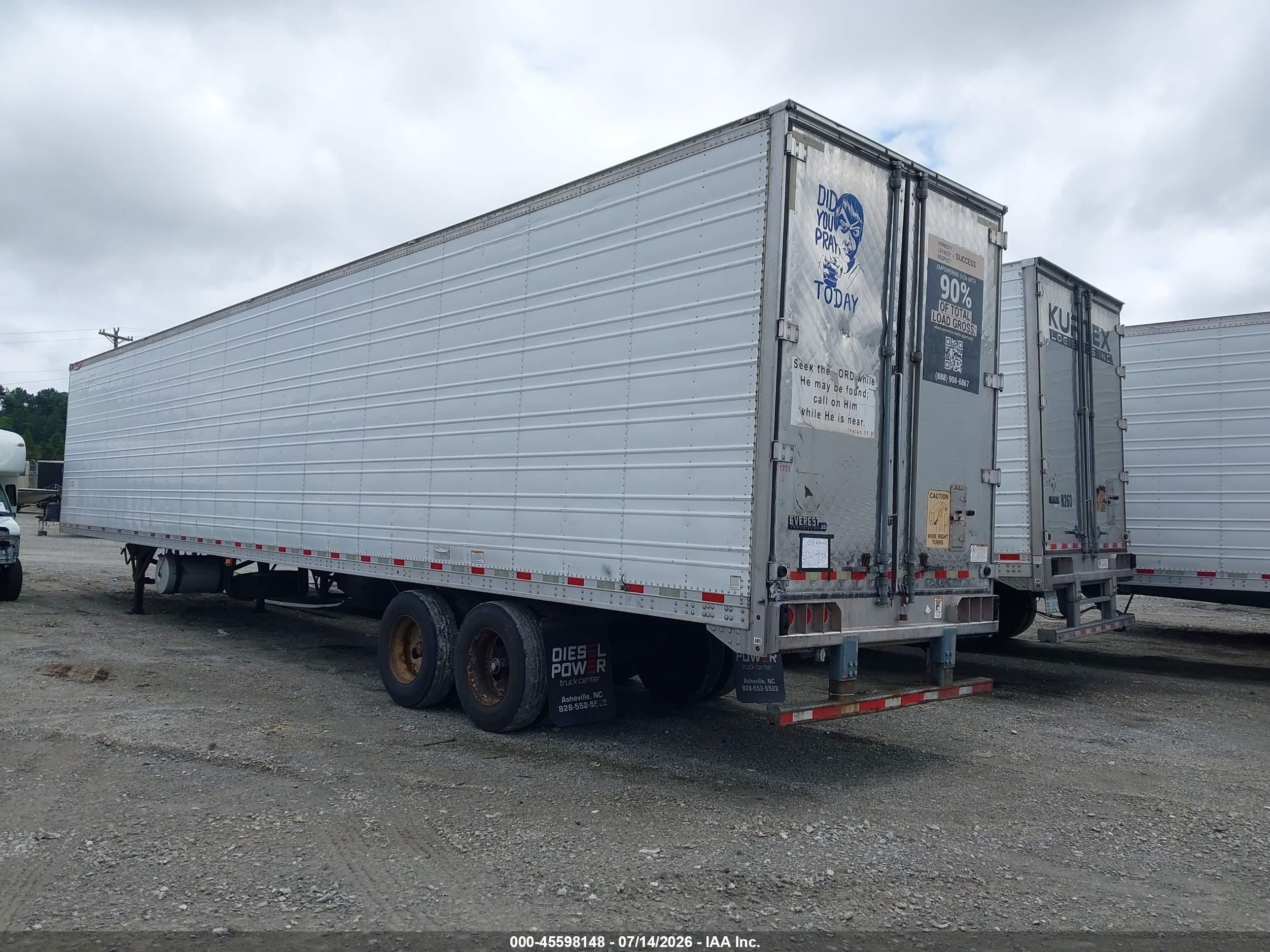 2017 Great Dane Trailers Trailer VIN 1GRAA0621HW704281 IAAI salvage auction — Unknown, Clear (Oklahoma), sold $9,000 on 2026-09-30 (photo 3)