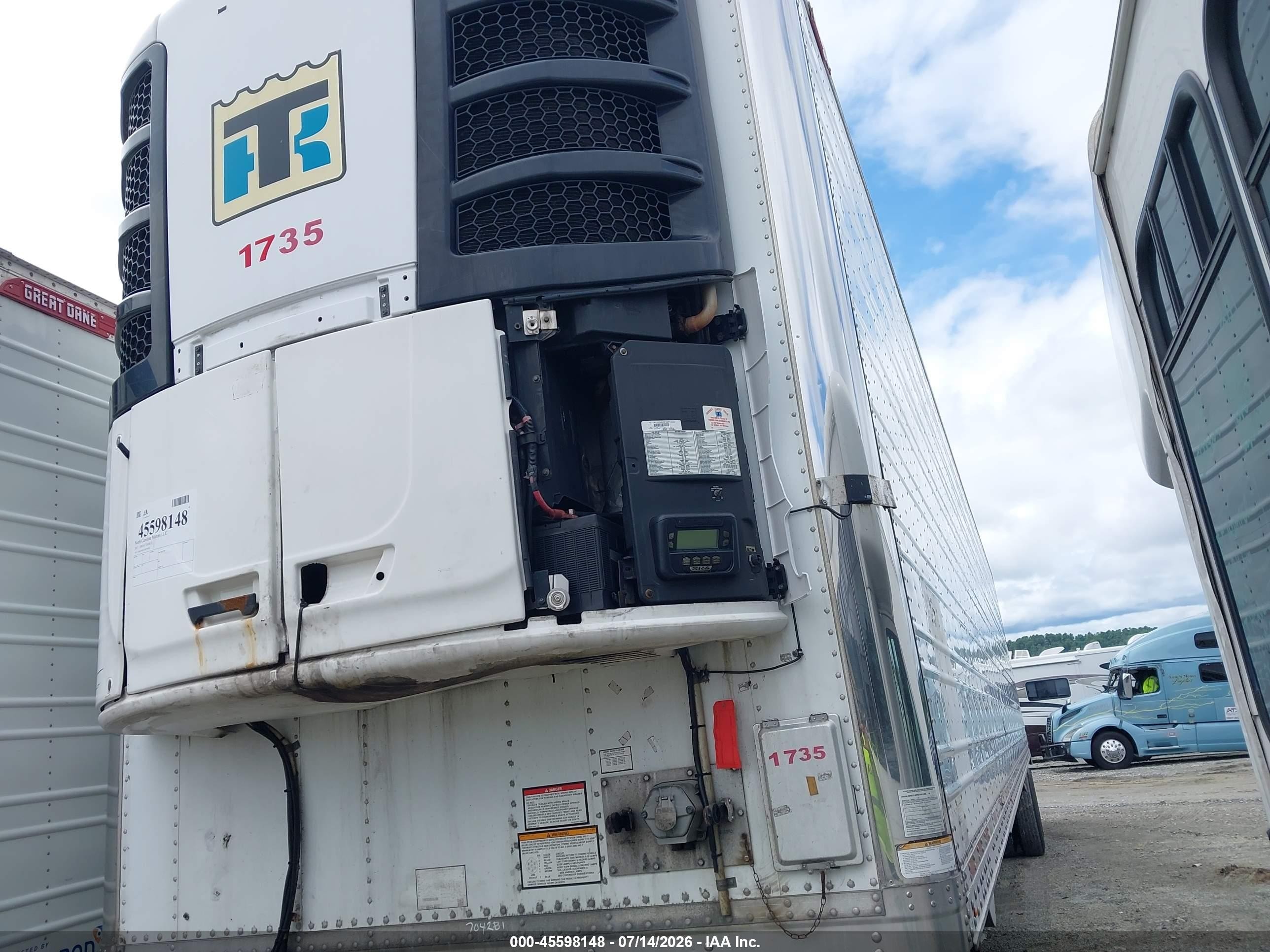 2017 Great Dane Trailers Trailer VIN 1GRAA0621HW704281 IAAI salvage auction — Unknown, Clear (Oklahoma), sold $9,000 on 2026-09-30 (photo 6)