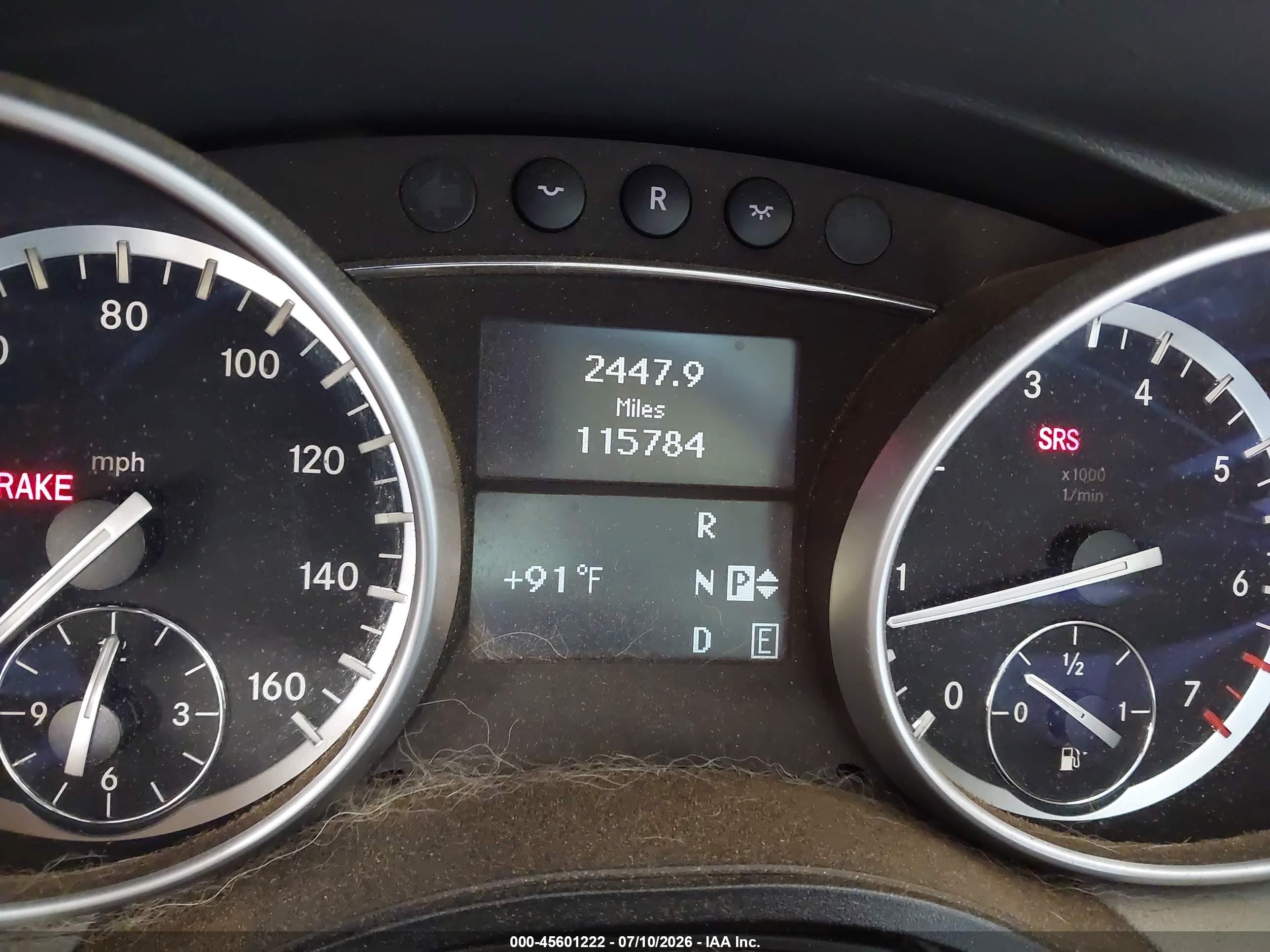 2012 Mercedes-Benz R-Class VIN 4JGCB5HE6CA152203 IAAI salvage auction — Biohazard/Chemical, Salvage (Georgia), sold $1,650 on 2026-10-11 (photo 7)