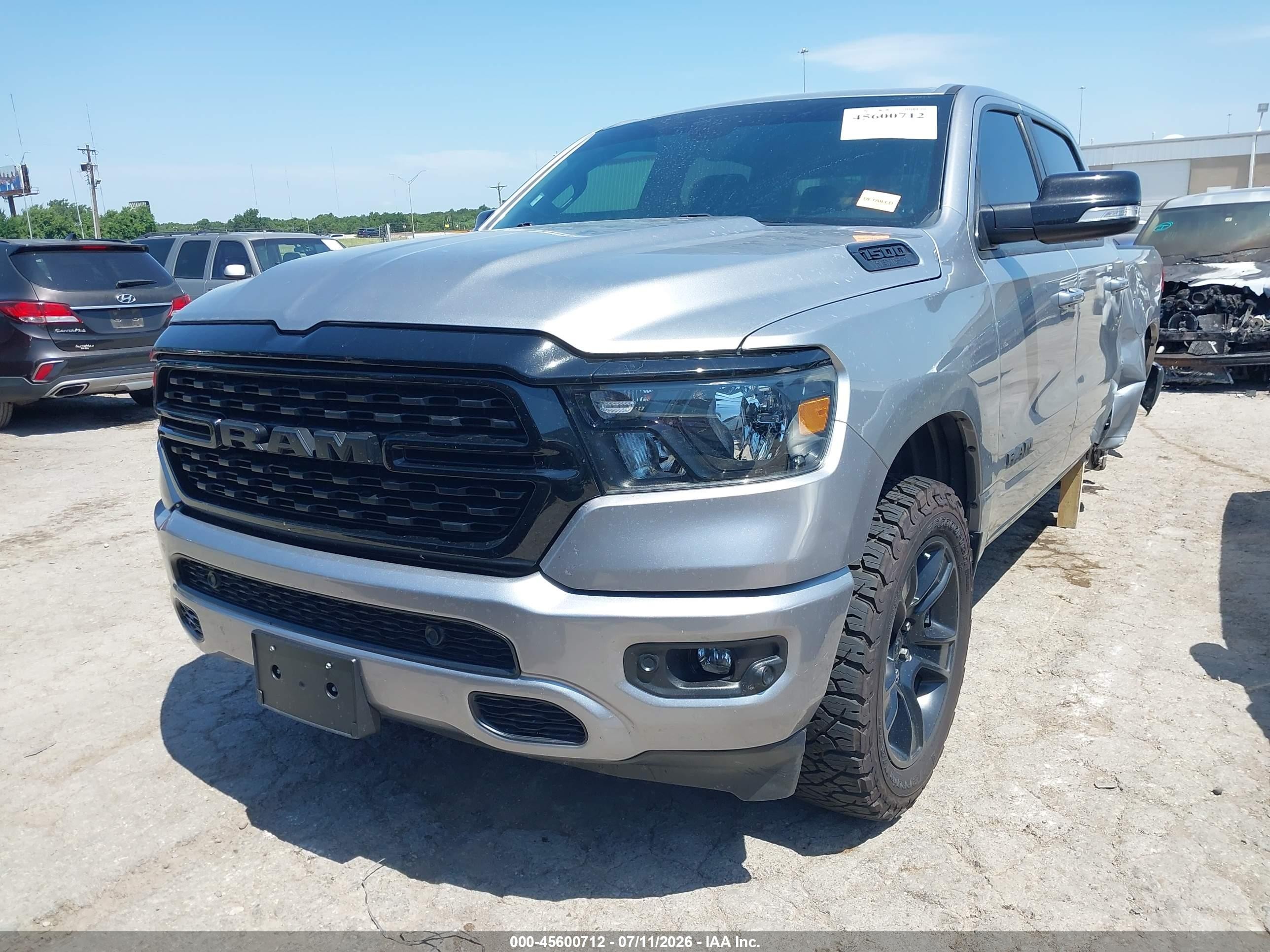 2022 Ram 1500 VIN 1C6SRFFT5NN220531 IAAI salvage auction — Rear End, Clear (Oklahoma), sold $11,050 on 2026-09-09 (photo 2)