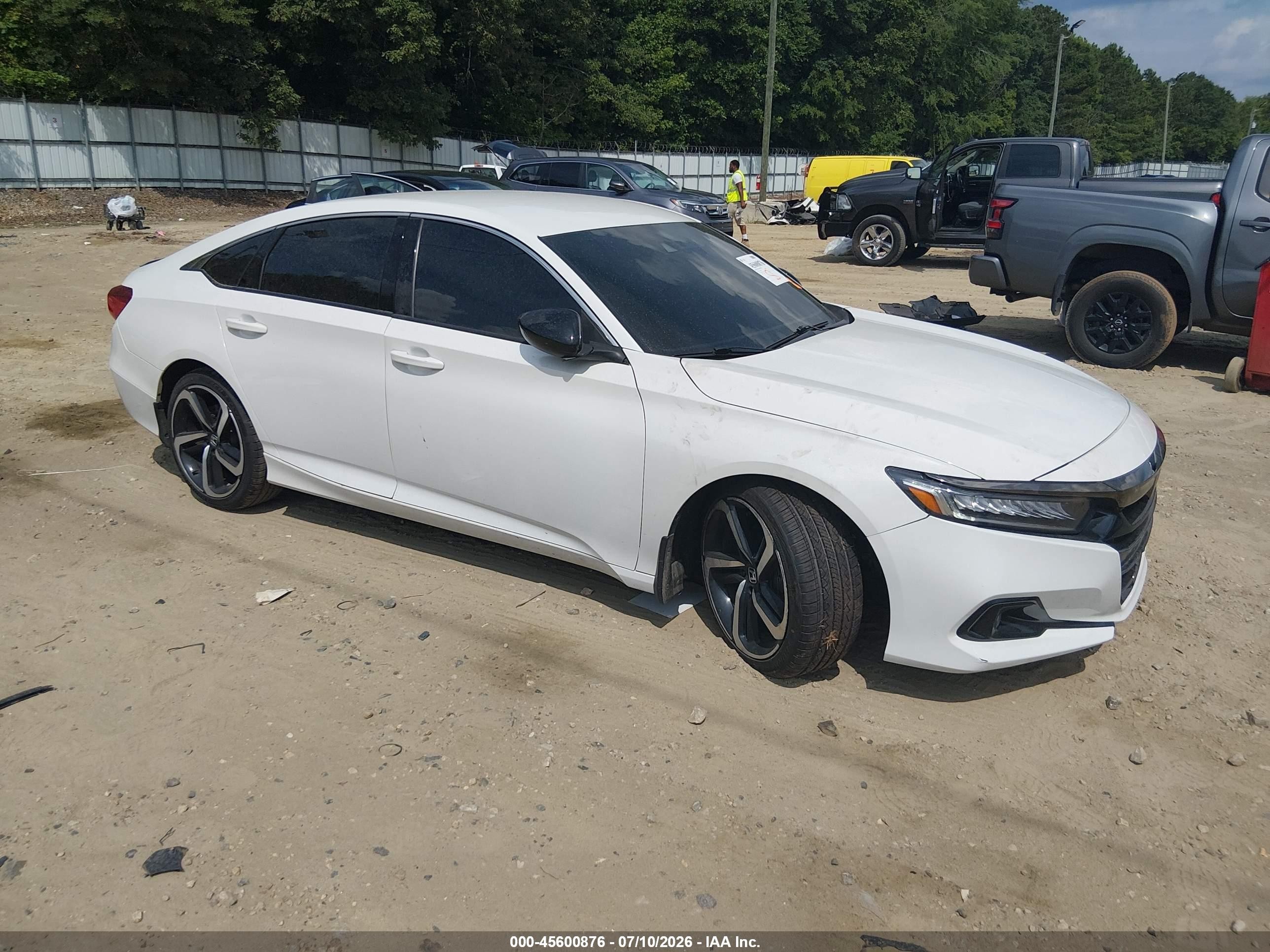 2022 Honda Accord VIN 1HGCV1F38NA124493 — IAAI salvage auction photo
