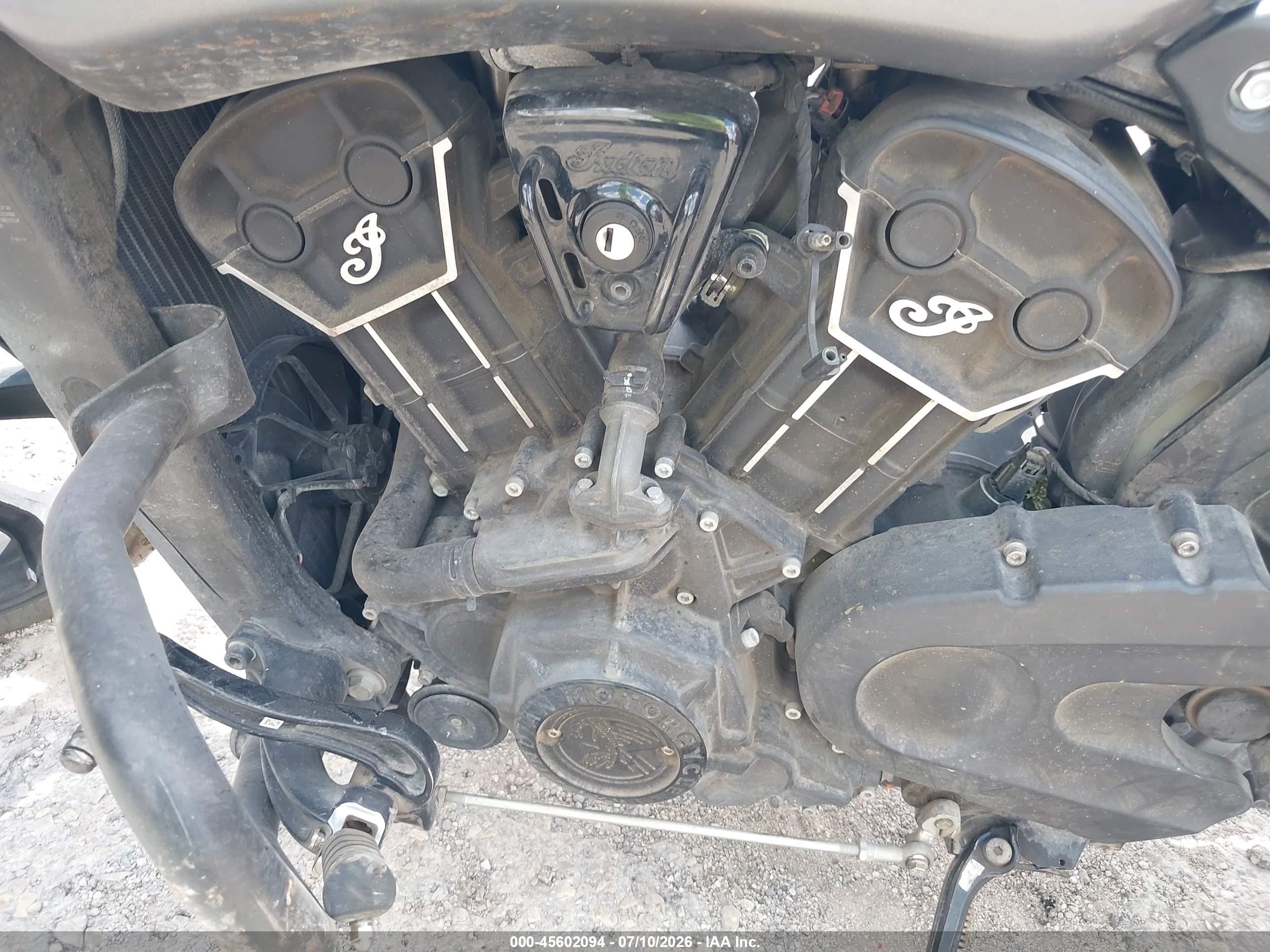 2023 Indian Motorcycle Co. SCOUT VIN 56KMTC116P3198376 IAAI salvage auction — Front & Rear, Salvage (Texas), sold $3,150 on 2026-09-10 (photo 9)