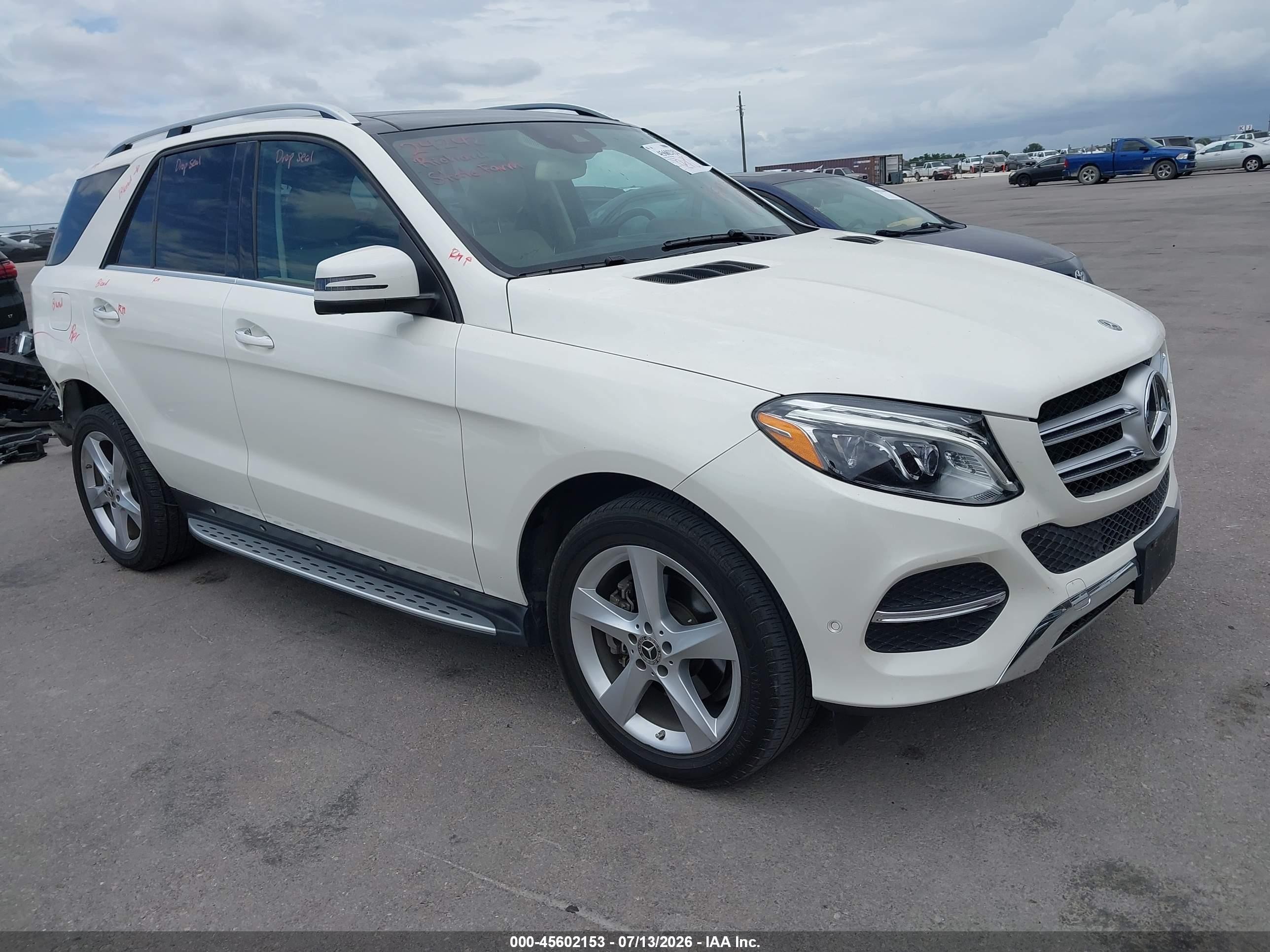 2018 Mercedes-Benz GLE-Class VIN 4JGDA5JBXJB083451 — IAAI salvage auction photo
