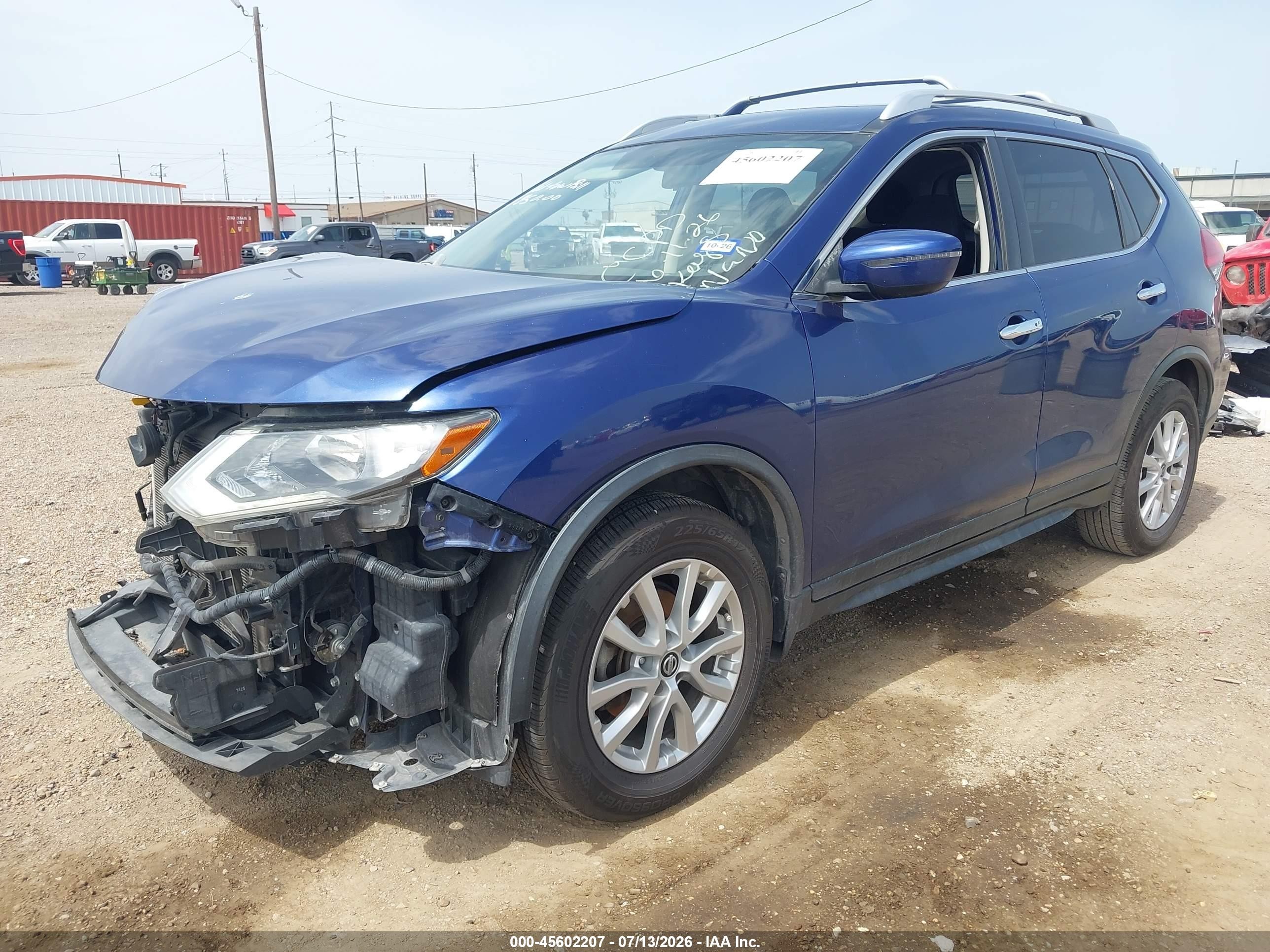 2017 Nissan Rogue VIN JN8AT2MT8HW145134 IAAI salvage auction — Front End, Original (Texas), sold $2,000 on 2026-10-21 (photo 2)