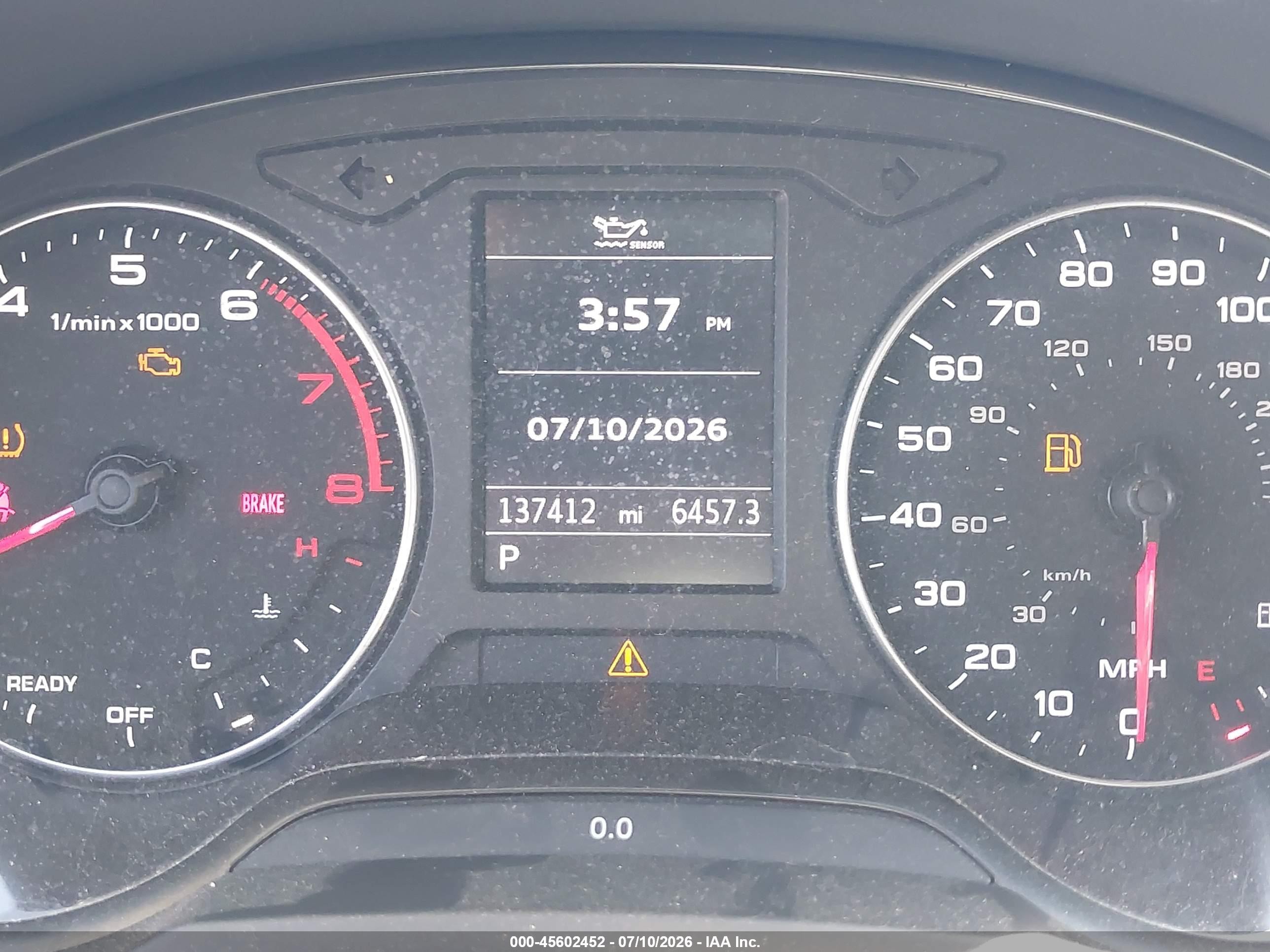 2016 Audi A3 VIN WAUA7GFF6G1063349 IAAI salvage auction — Unknown, Salvage (California), sold $1,550 on 2026-09-13 (photo 7)