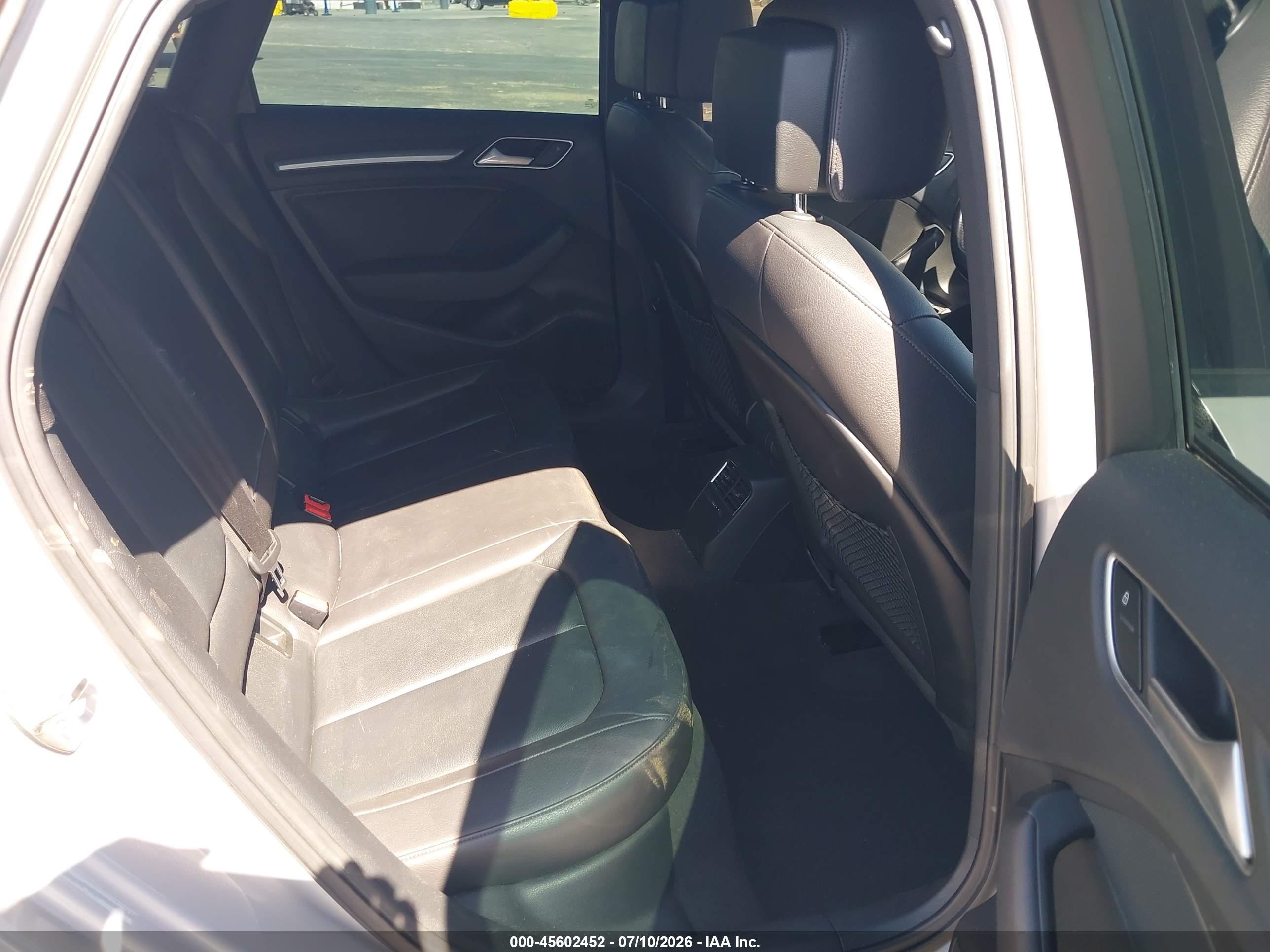 2016 Audi A3 VIN WAUA7GFF6G1063349 IAAI salvage auction — Unknown, Salvage (California), sold $1,550 on 2026-09-13 (photo 8)