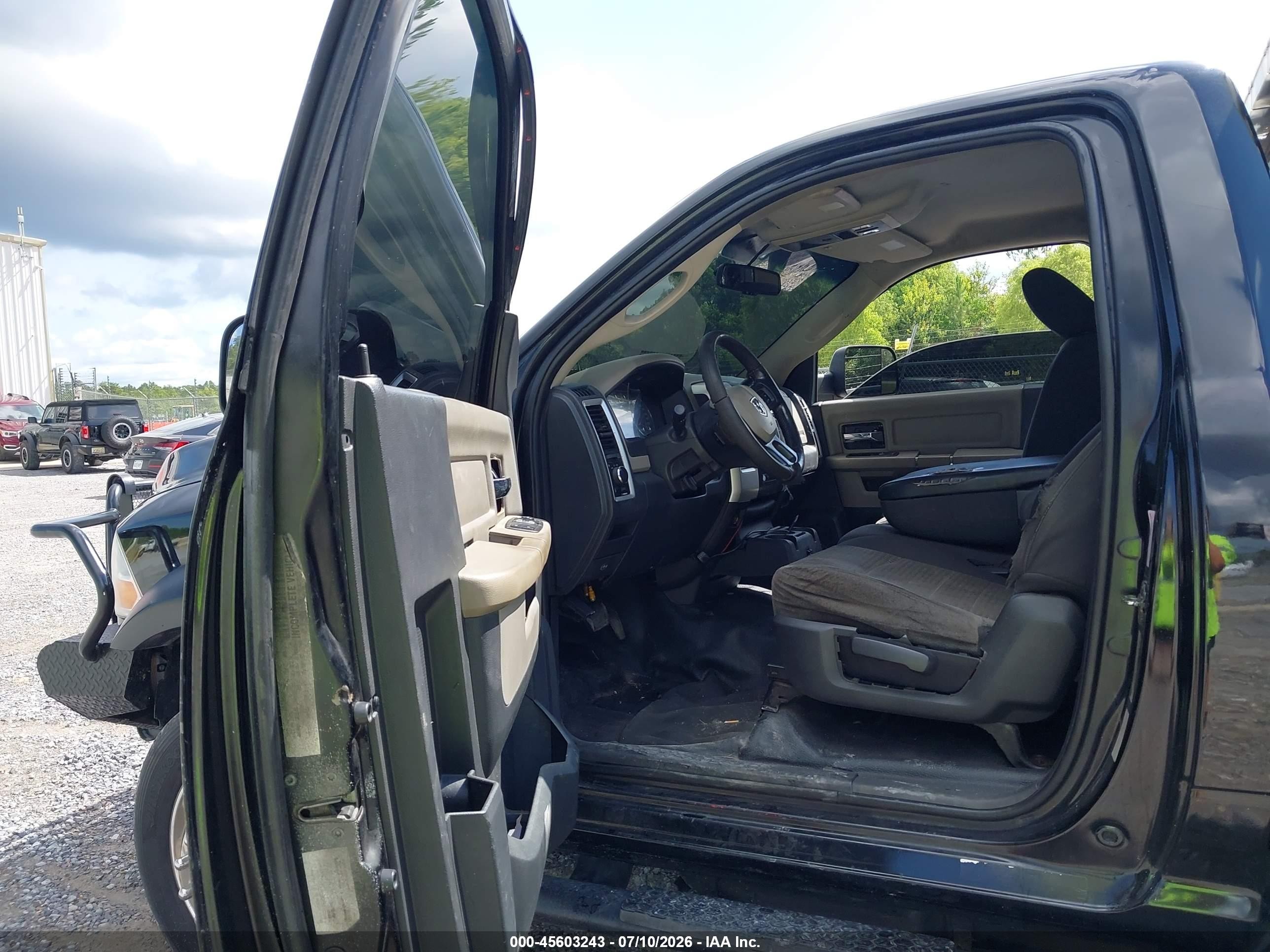 2012 Ram Ram VIN 3C7WDKAL6CG139569 IAAI salvage auction — Unknown, Rebuilt (Mississippi), sold $7,050 on 2026-07-31 (photo 7)