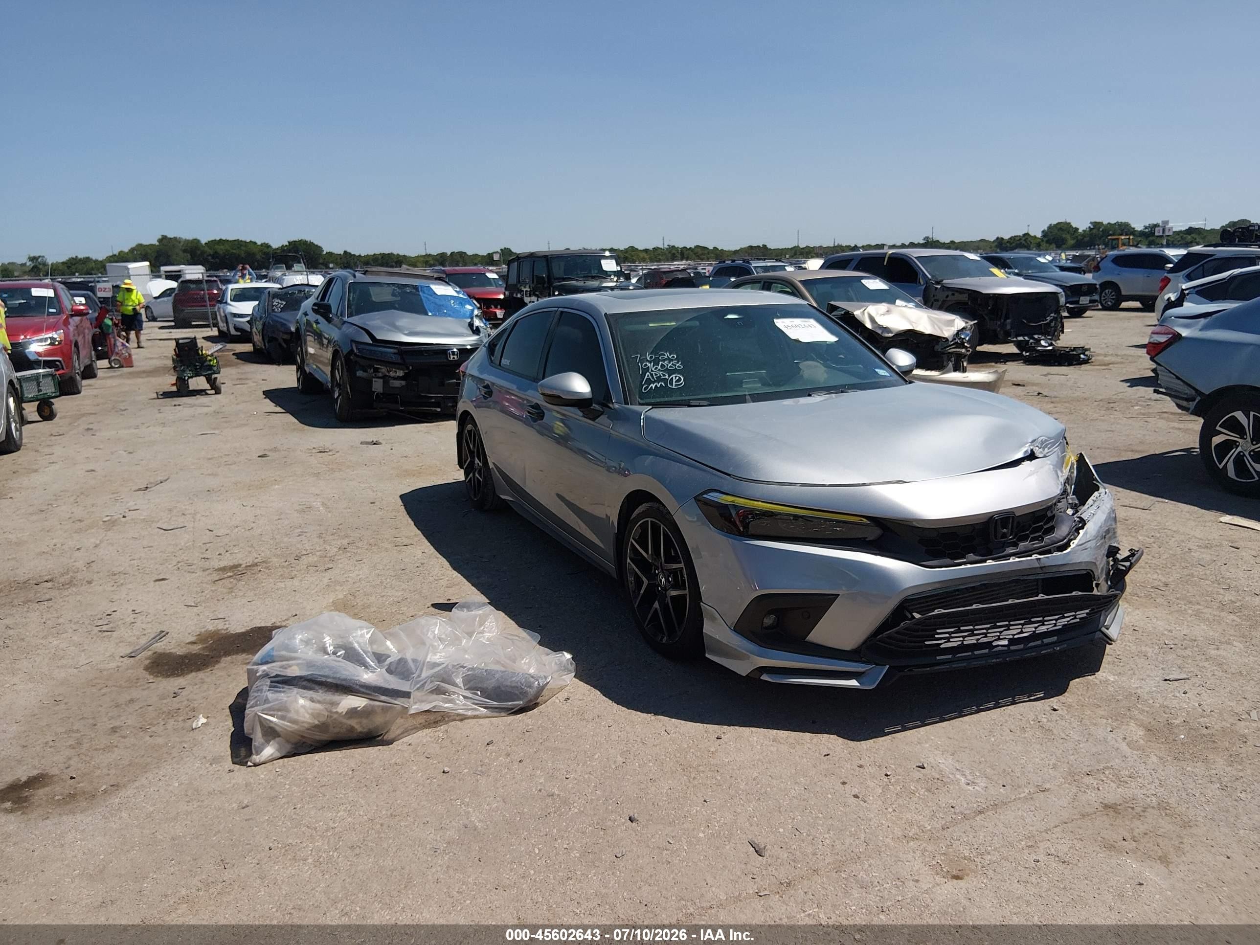 2022 Honda Civic VIN 19XFL1H8XNE019283 — IAAI salvage auction photo