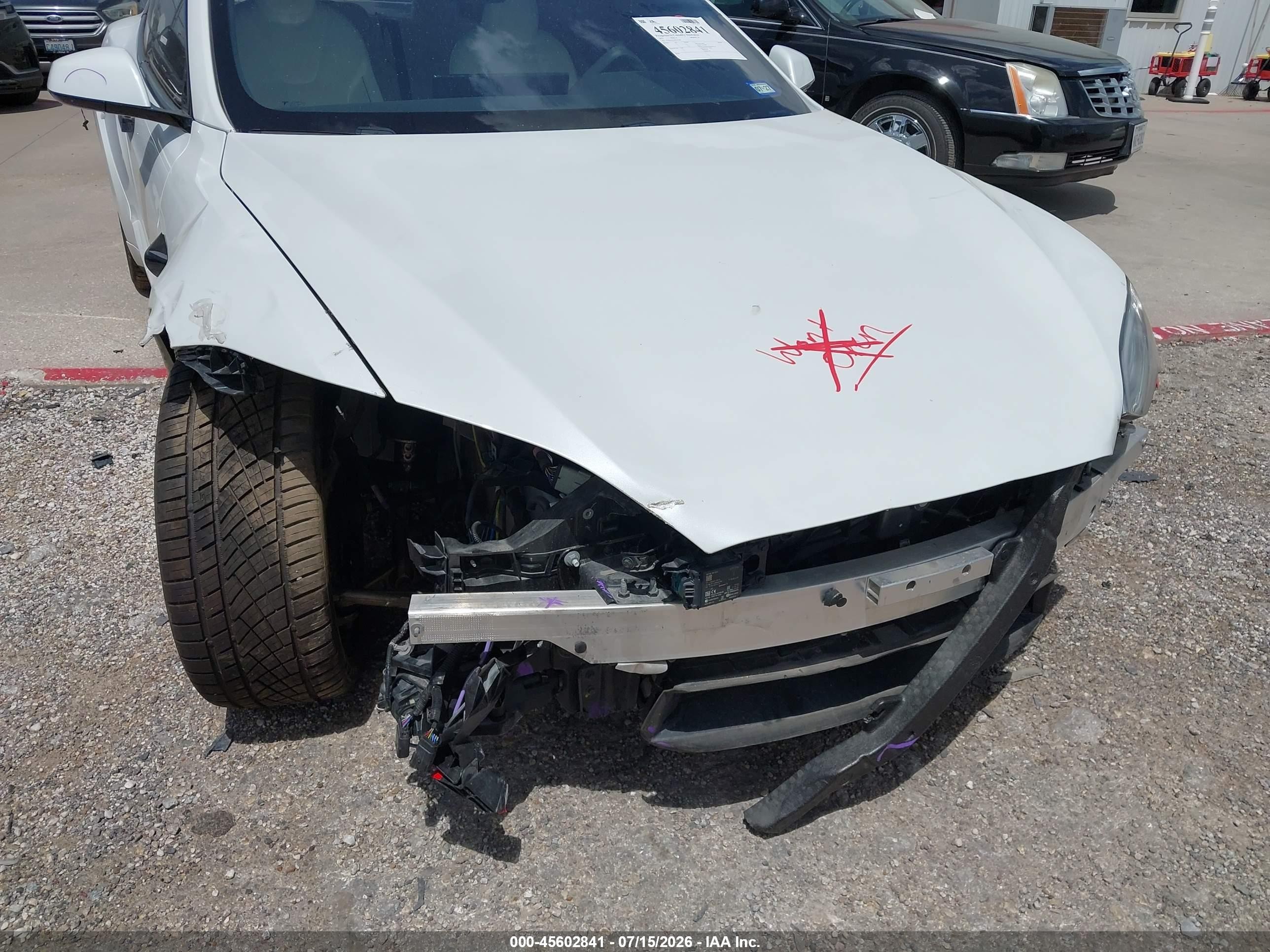 2021 Tesla Model s VIN 5YJSA1E61MF452586 IAAI salvage auction — Front End, Original (Texas), sold $20,200 on 2026-08-30 (photo 6)