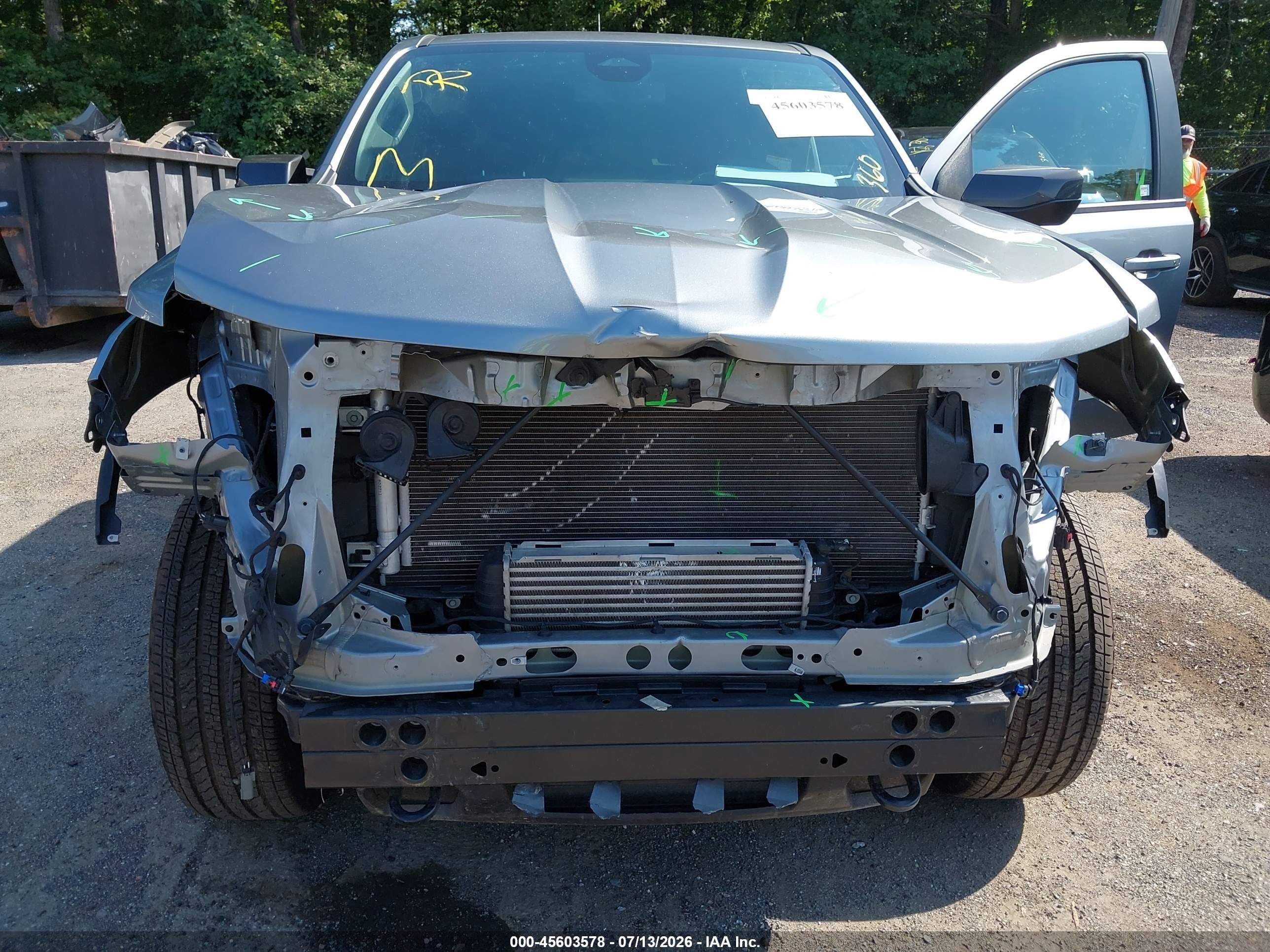 2023 Chevrolet Colorado VIN 1GCPTCEK2P1133543 IAAI salvage auction — Front End, Salvage - Greater Than 75% (Maryland), sold $8,600 on 2026-09-04 (photo 6)