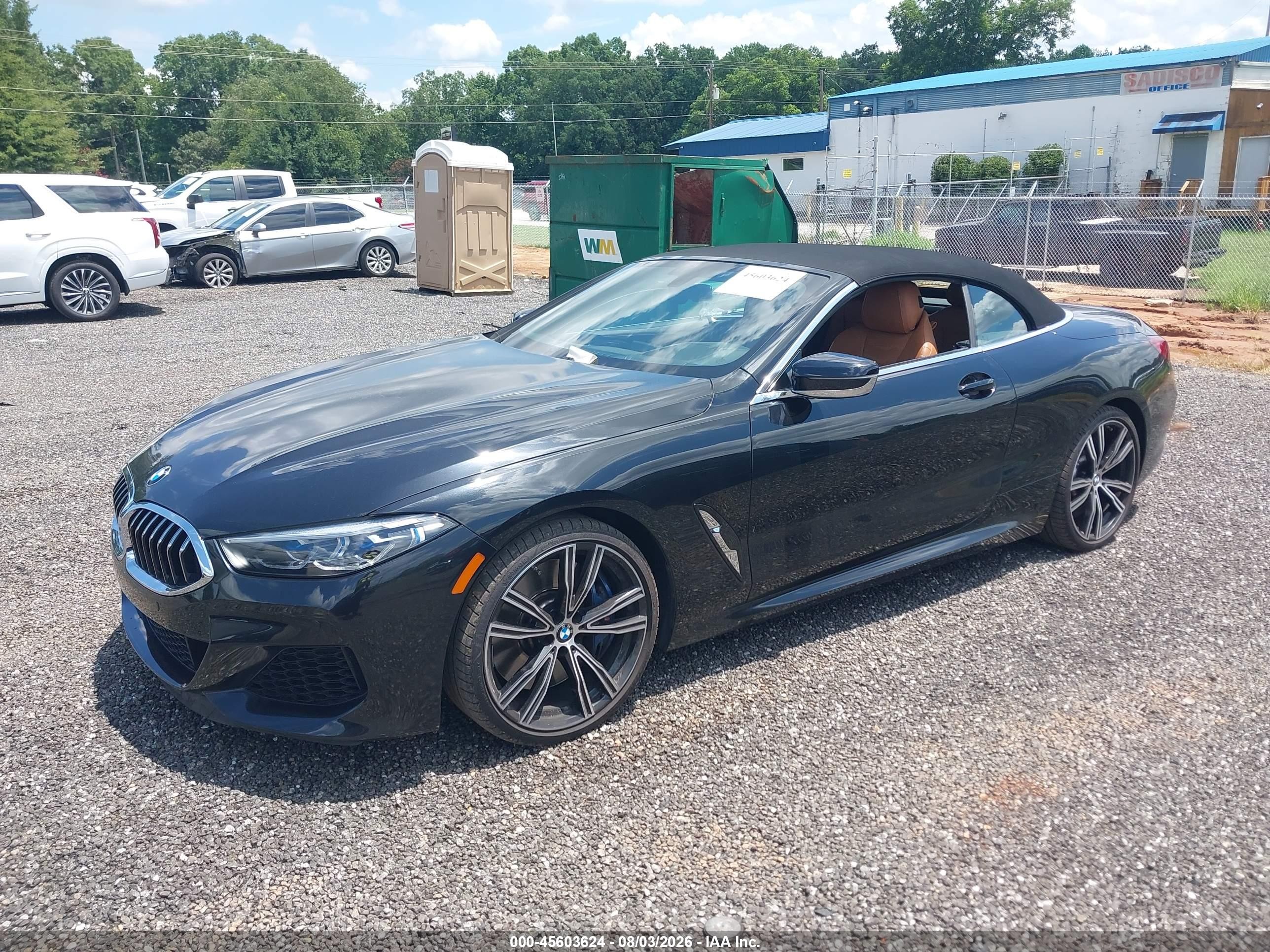 2019 BMW M850i xDrive VIN WBAFY4C5XKBX38930 IAAI salvage auction — Side, Clear (South Carolina), sold $21,800 on 2026-08-20 (photo 2)