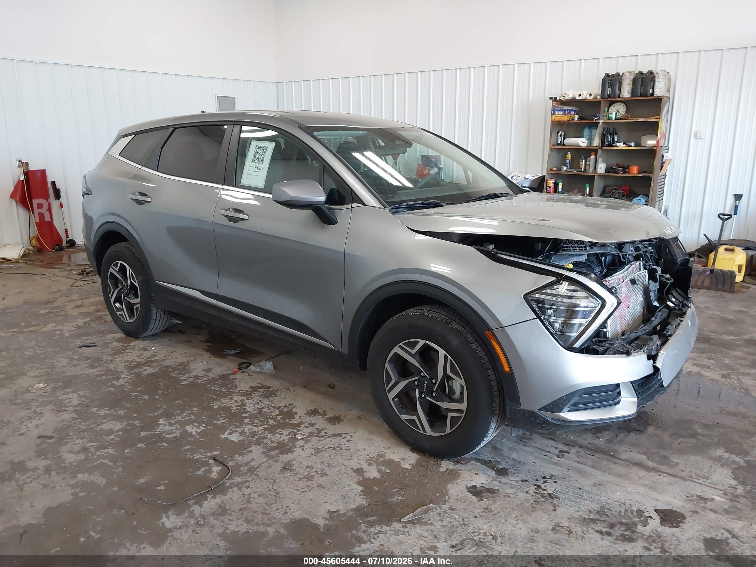 2025 Kia Sportage VIN KNDPUCDF5S7370387 — IAAI salvage auction photo