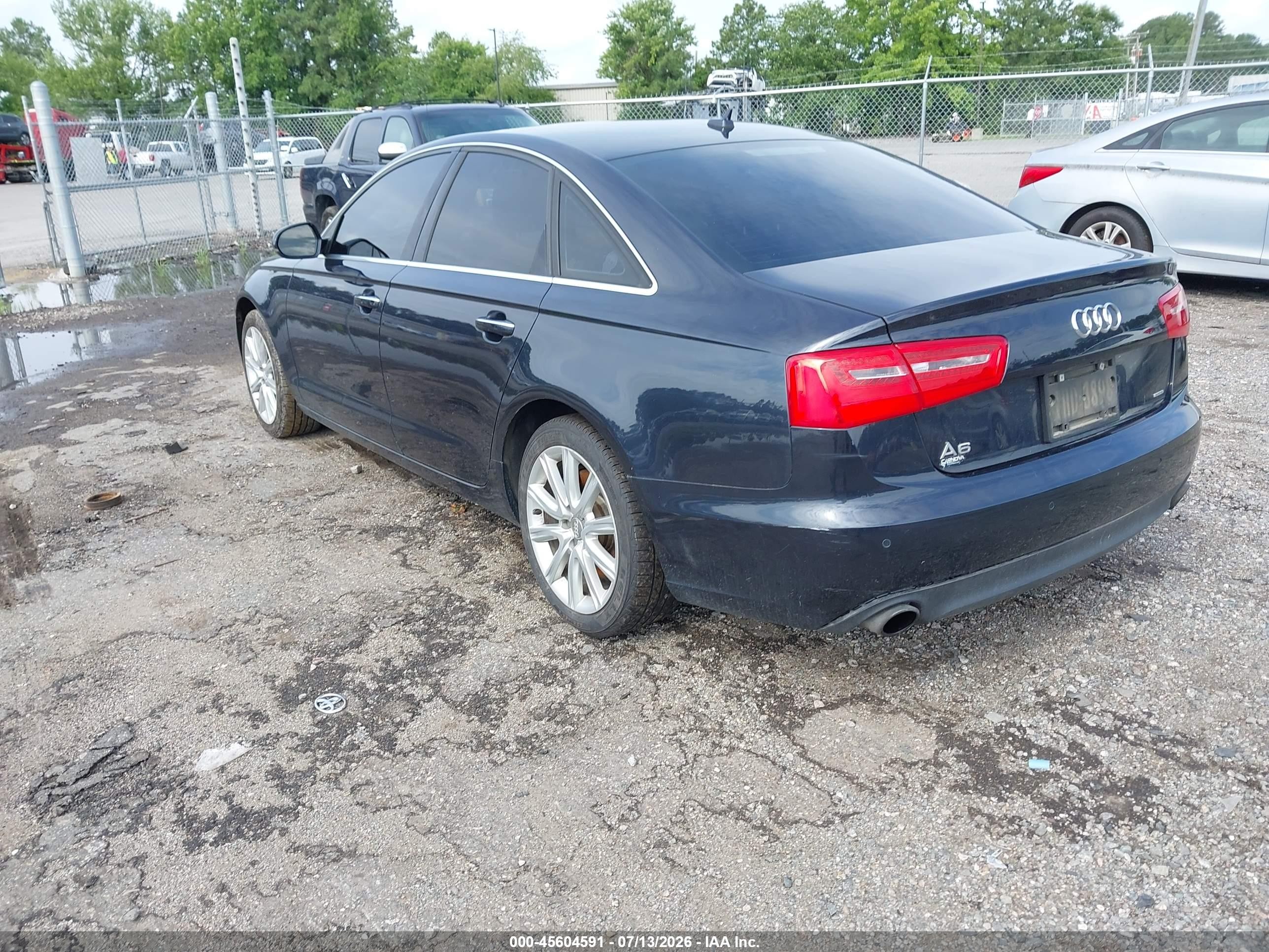2015 Audi A6 VIN WAUGFAFC2FN040951 IAAI salvage auction — Side, Clear (Virginia), sold $1,400 on 2026-10-09 (photo 3)