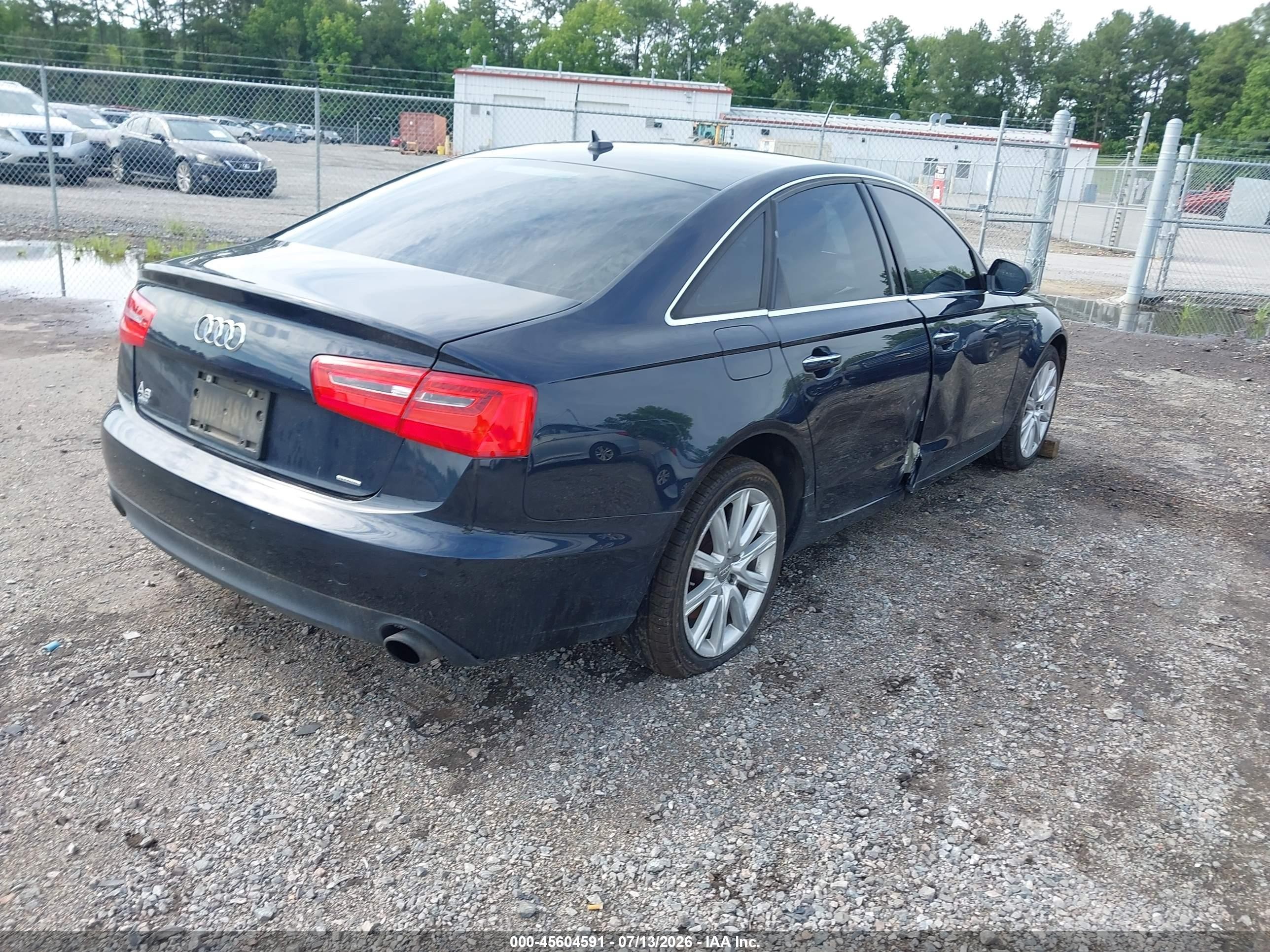 2015 Audi A6 VIN WAUGFAFC2FN040951 IAAI salvage auction — Side, Clear (Virginia), sold $1,400 on 2026-10-09 (photo 4)