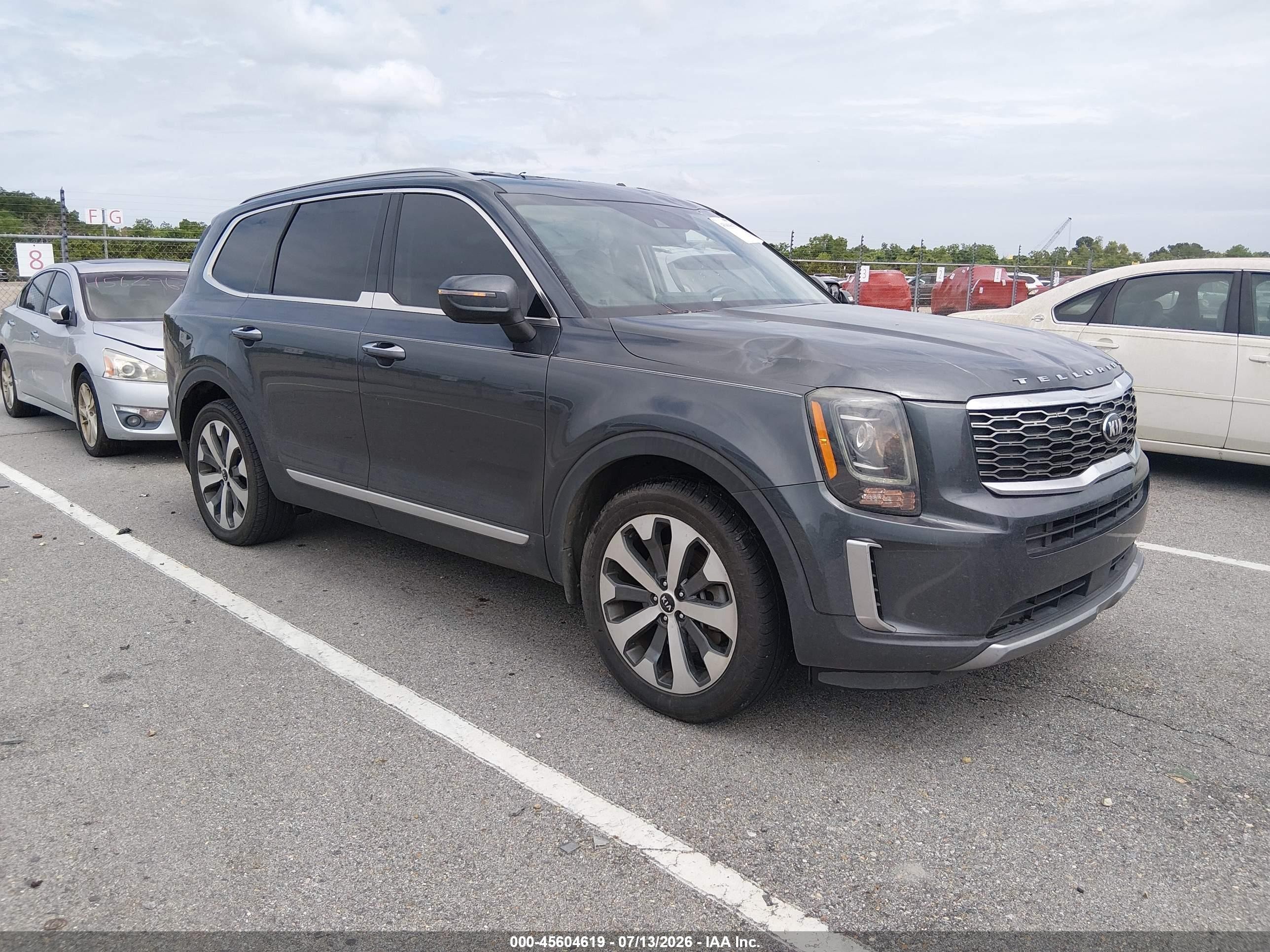 2020 Kia Telluride VIN 5XYP64HC6LG095780 IAAI salvage auction — Storm Damage, Salvage (Louisiana), sold $6,500 on 2026-09-08 (photo 1)