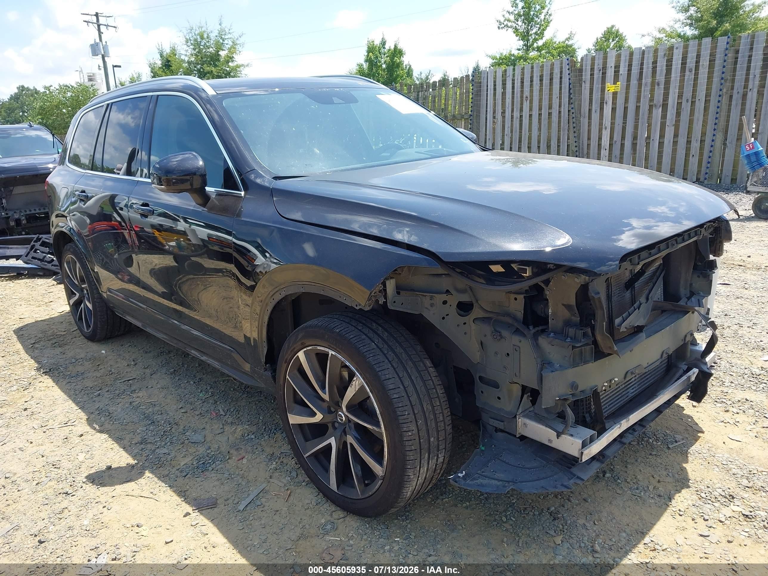 2022 Volvo XC90 VIN YV4A22PK0N1843020 — IAAI salvage auction photo