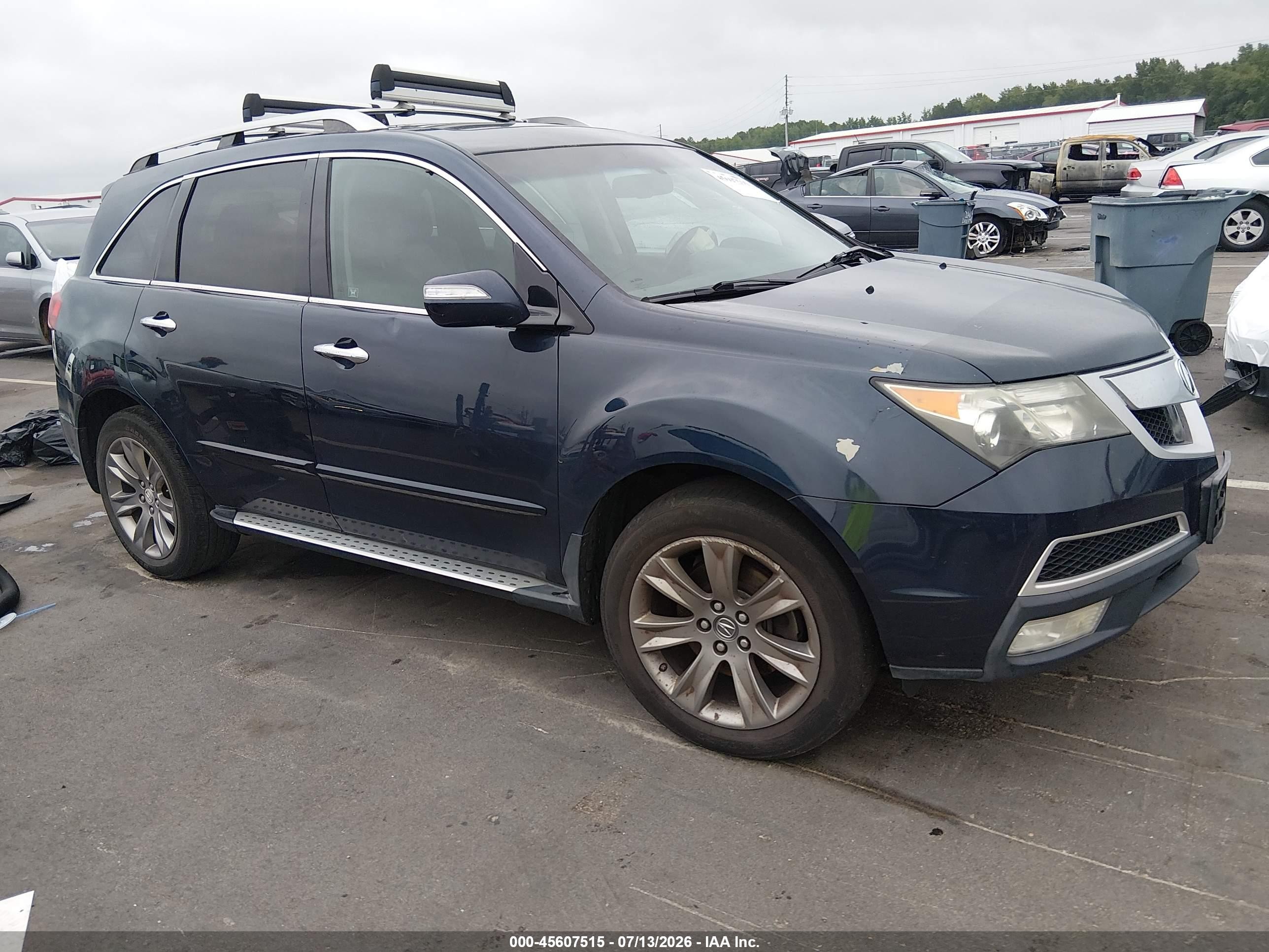 2012 Acura Mdx VIN 2HNYD2H80CH508038 IAAI salvage auction — Unknown, Salvage (North Carolina), sold $600 on 2026-09-09 (photo 1)