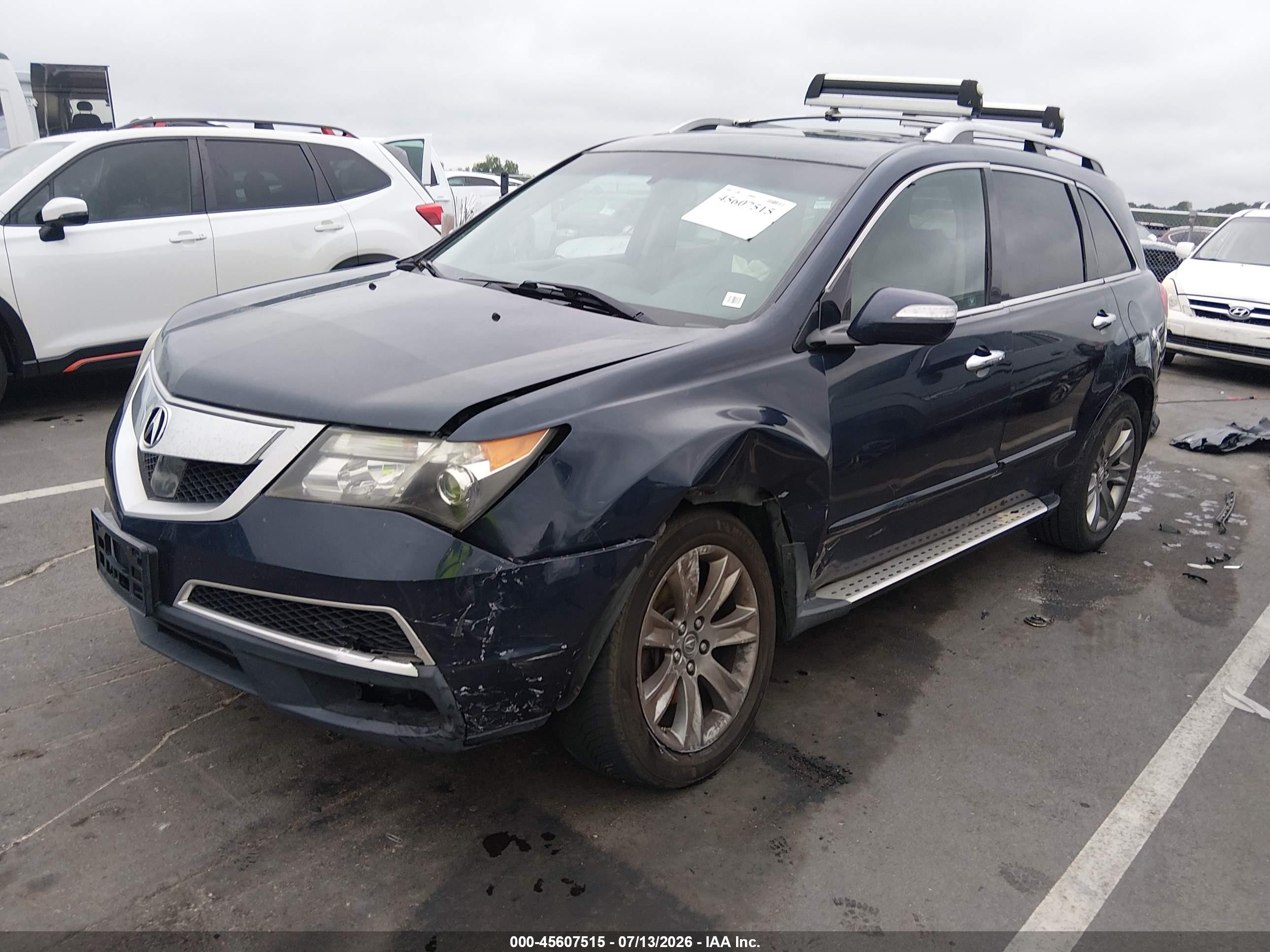 2012 Acura Mdx VIN 2HNYD2H80CH508038 IAAI salvage auction — Unknown, Salvage (North Carolina), sold $600 on 2026-09-09 (photo 2)