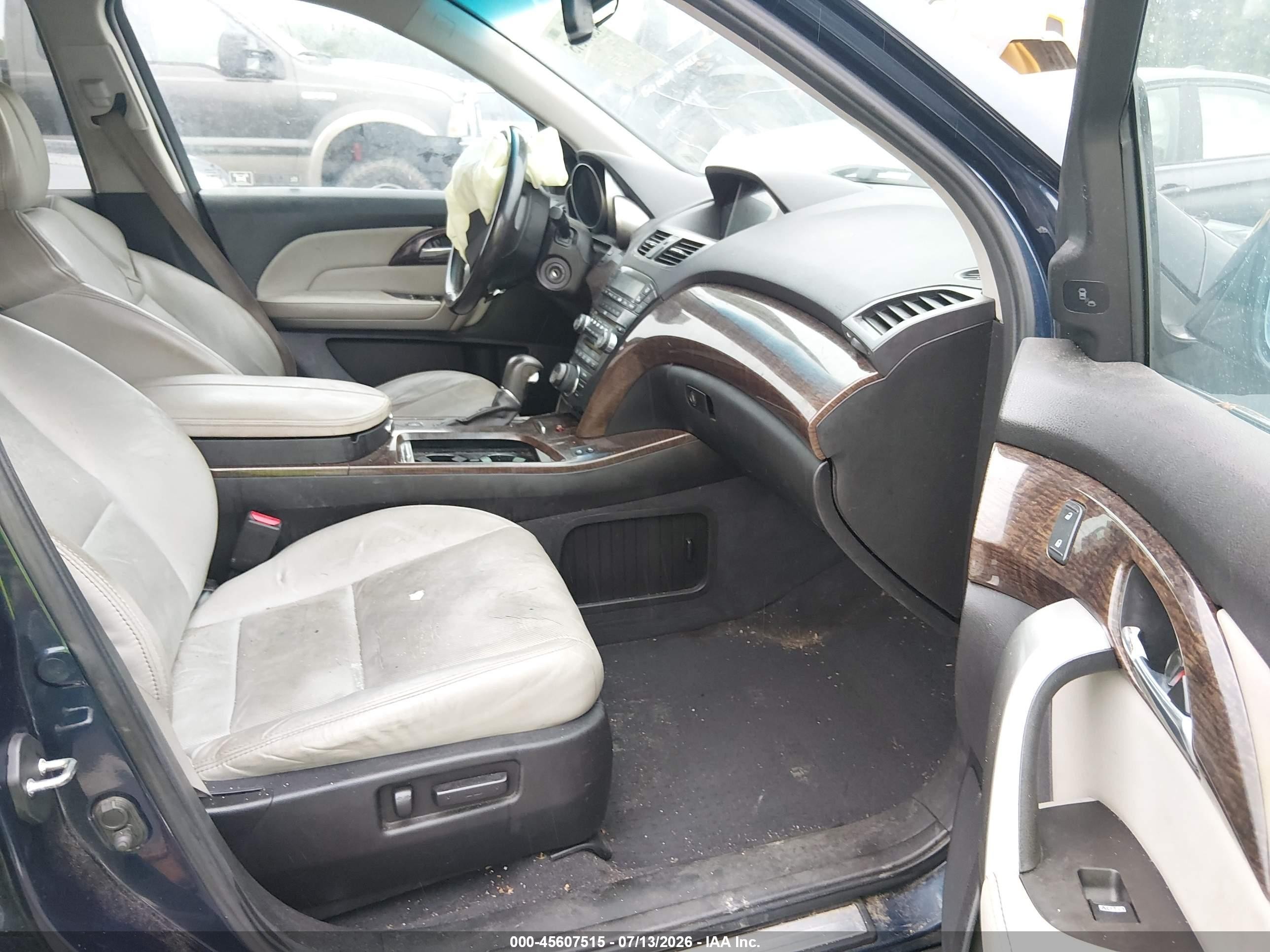 2012 Acura Mdx VIN 2HNYD2H80CH508038 IAAI salvage auction — Unknown, Salvage (North Carolina), sold $600 on 2026-09-09 (photo 5)