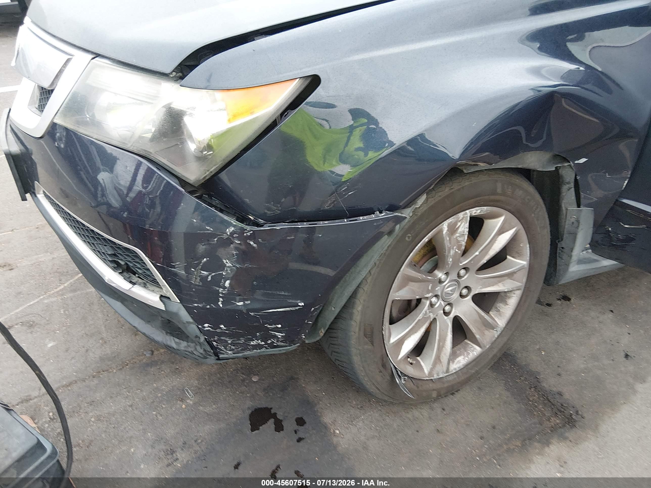 2012 Acura Mdx VIN 2HNYD2H80CH508038 IAAI salvage auction — Unknown, Salvage (North Carolina), sold $600 on 2026-09-09 (photo 6)
