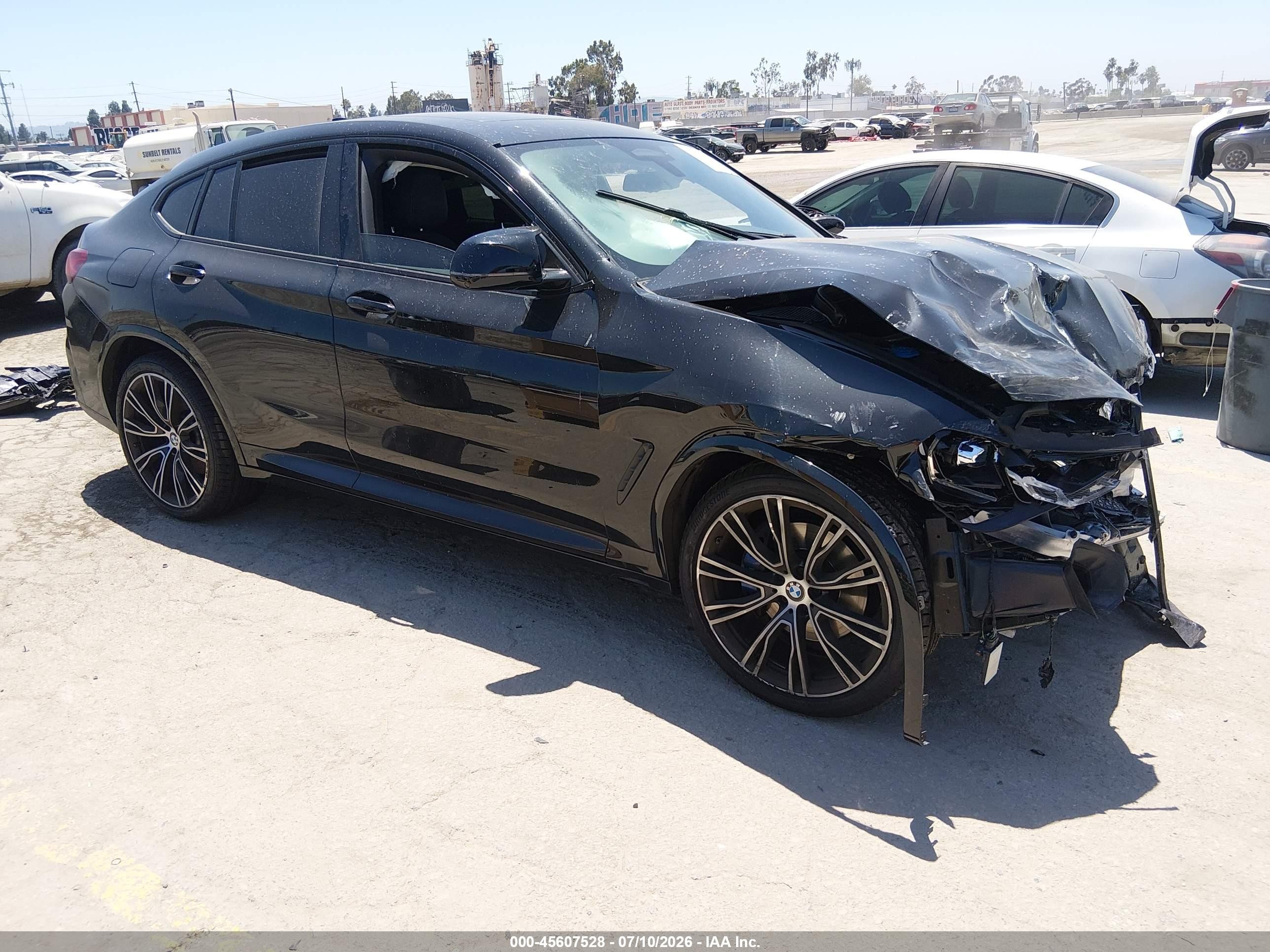 2022 BMW X4 VIN 5UX43DT07N9N07829 — IAAI salvage auction photo