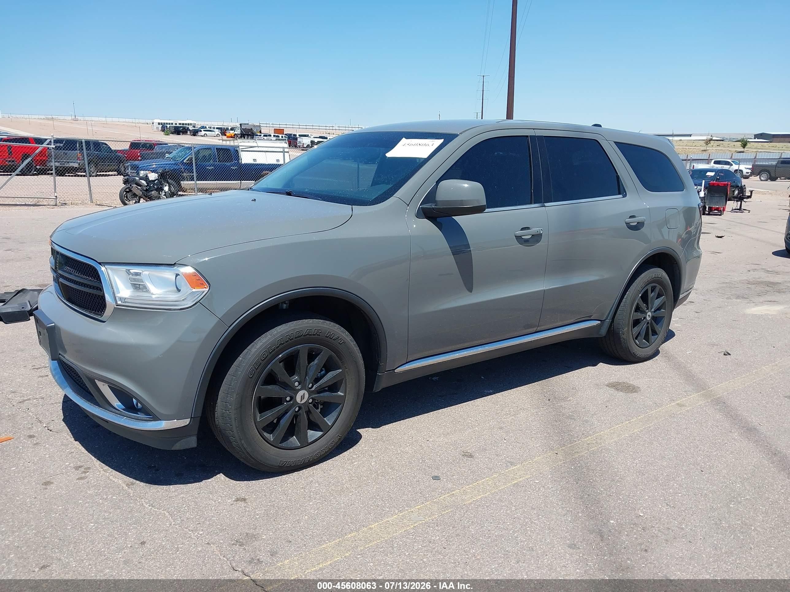 2020 Dodge Durango VIN 1C4RDJAG4LC162813 IAAI salvage auction — Hail, Clear (Colorado), sold $7,200 on 2026-09-25 (photo 2)