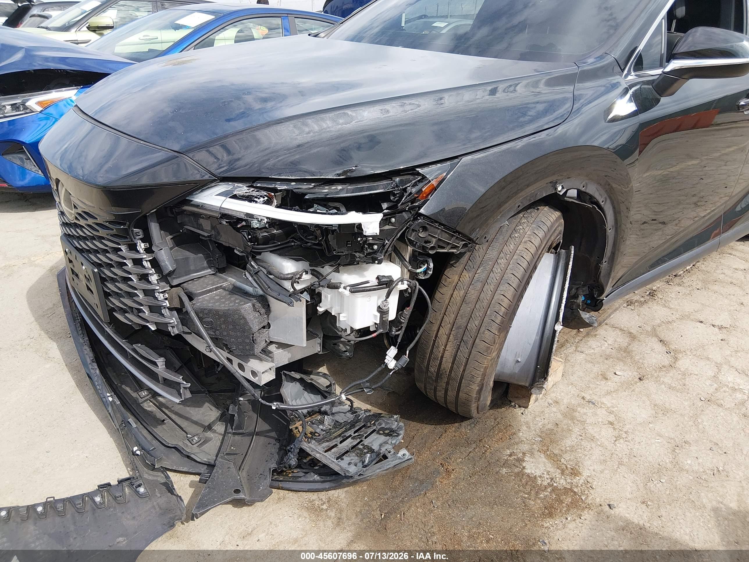 2025 Lexus Rx VIN 2T2BAMBAXSC053361 IAAI salvage auction — Front End, Salvage (California), sold $16,500 on 2026-08-29 (photo 6)