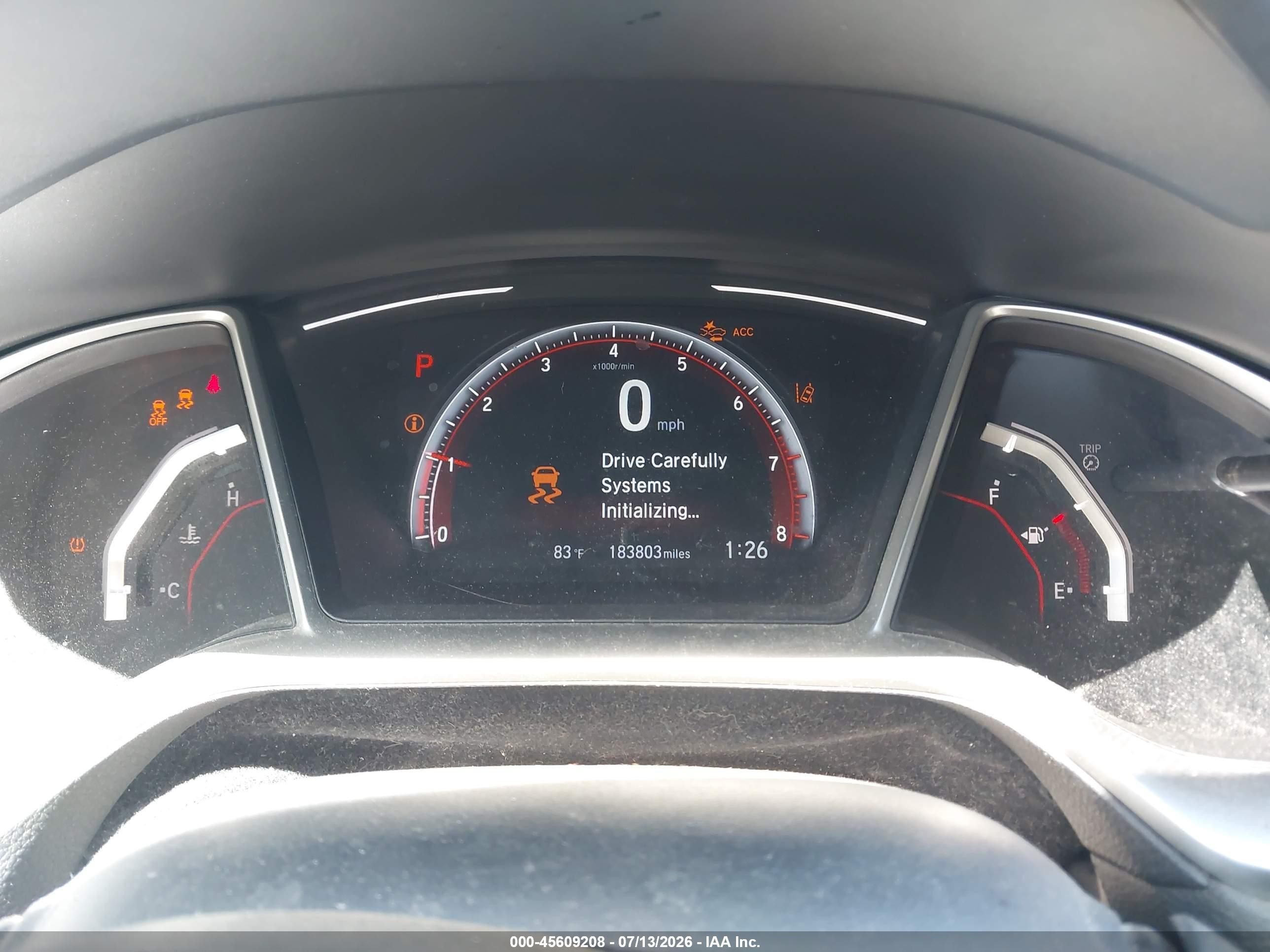 2019 Honda Civic VIN 19XFC2F82KE208336 IAAI salvage auction — Rear End, Salvage (Oregon), sold $3,650 on 2026-09-12 (photo 7)