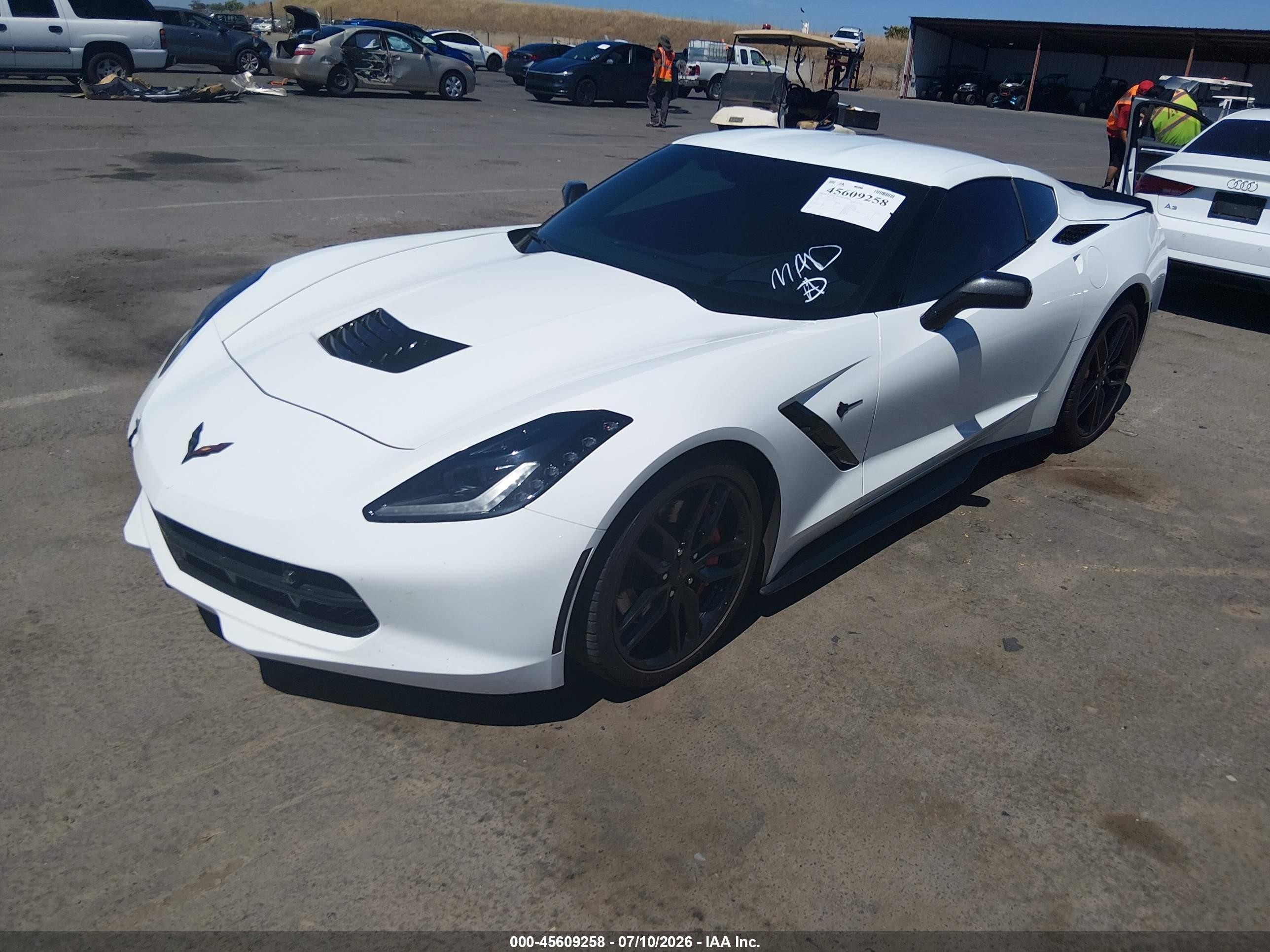 2016 Chevrolet Corvette VIN 1G1YK2D7XG5123732 IAAI salvage auction — Front End, Salvage (California), sold $23,700 on 2026-08-17 (photo 2)