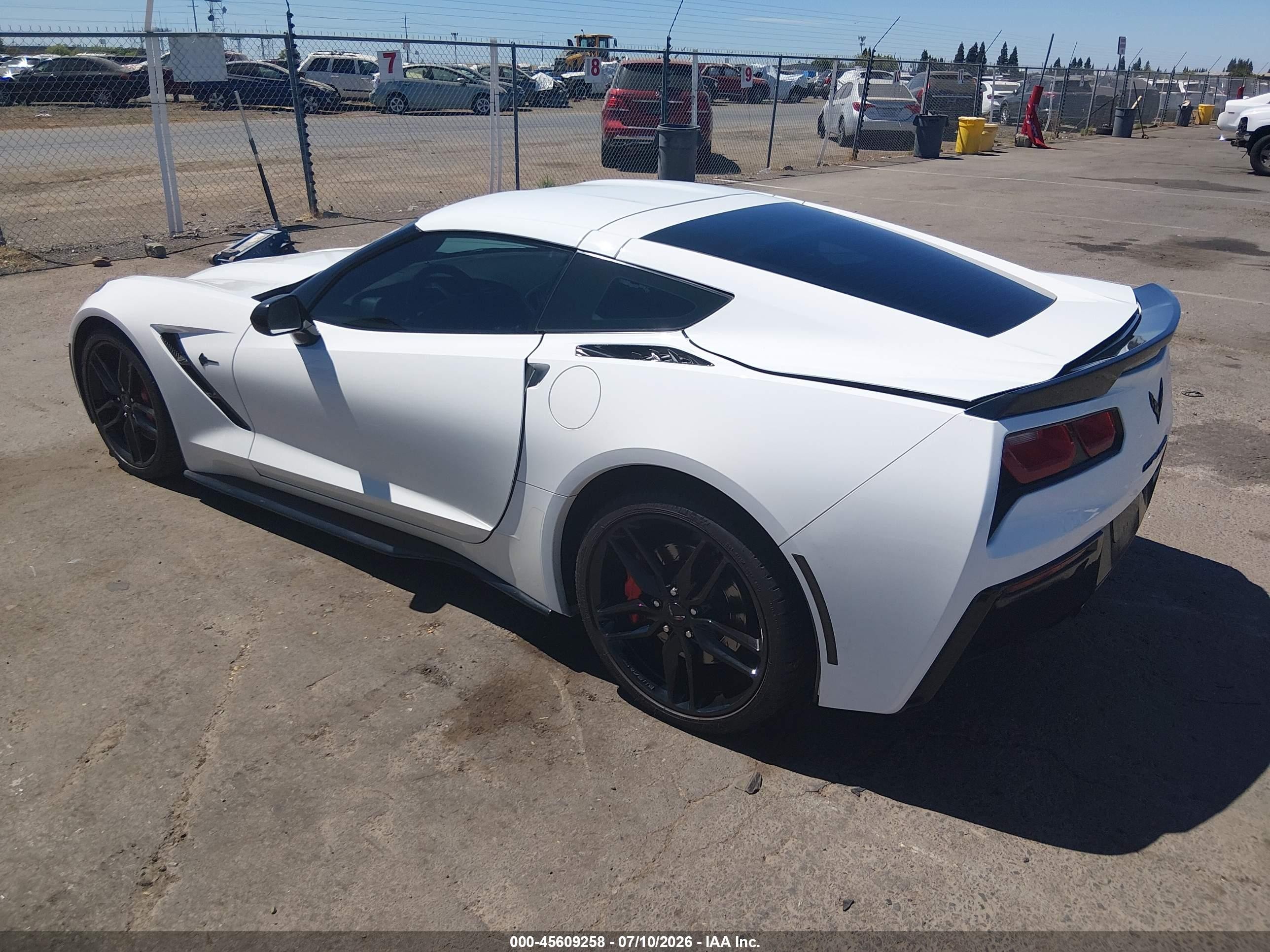 2016 Chevrolet Corvette VIN 1G1YK2D7XG5123732 IAAI salvage auction — Front End, Salvage (California), sold $23,700 on 2026-08-17 (photo 3)