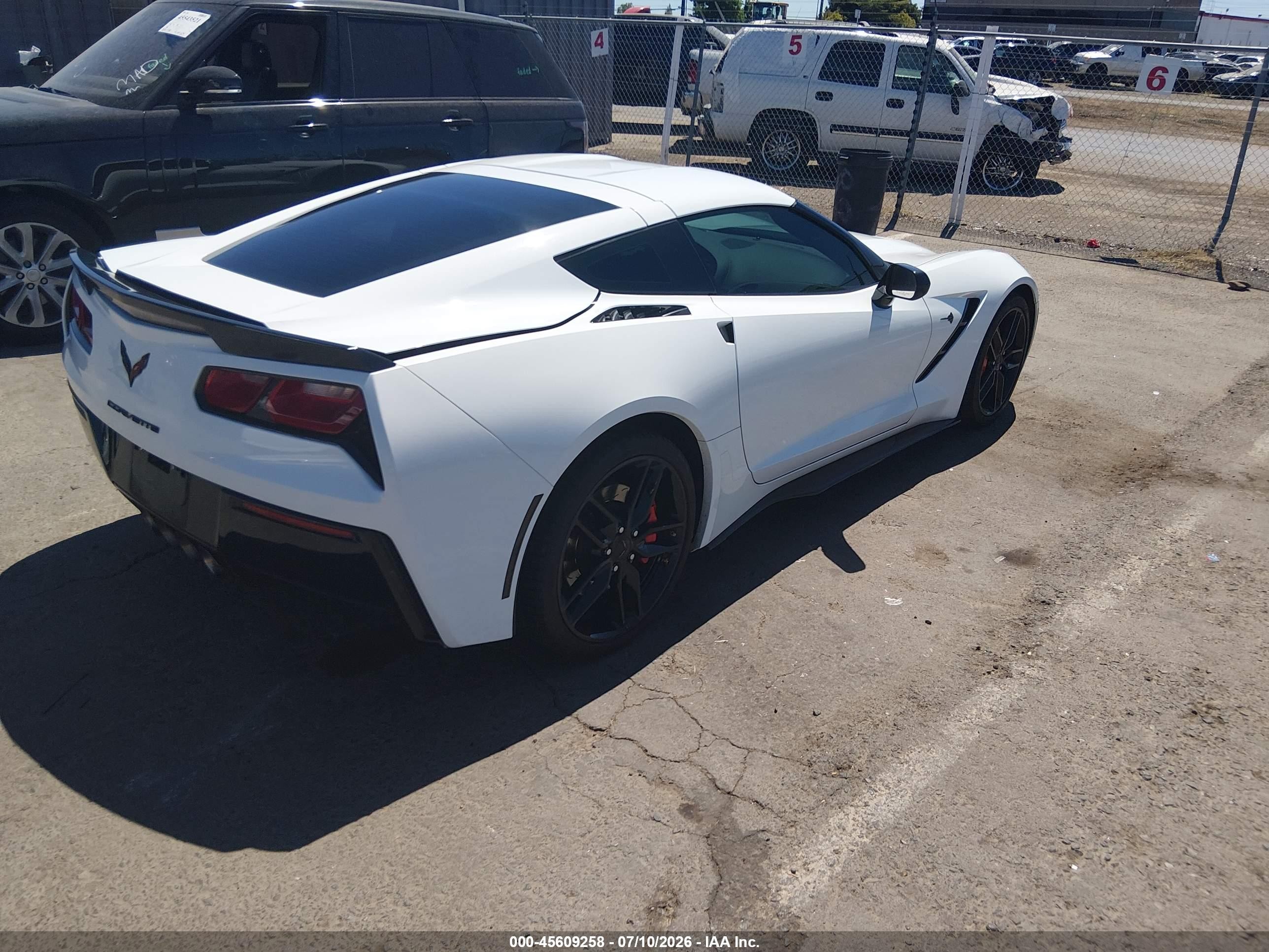 2016 Chevrolet Corvette VIN 1G1YK2D7XG5123732 IAAI salvage auction — Front End, Salvage (California), sold $23,700 on 2026-08-17 (photo 4)