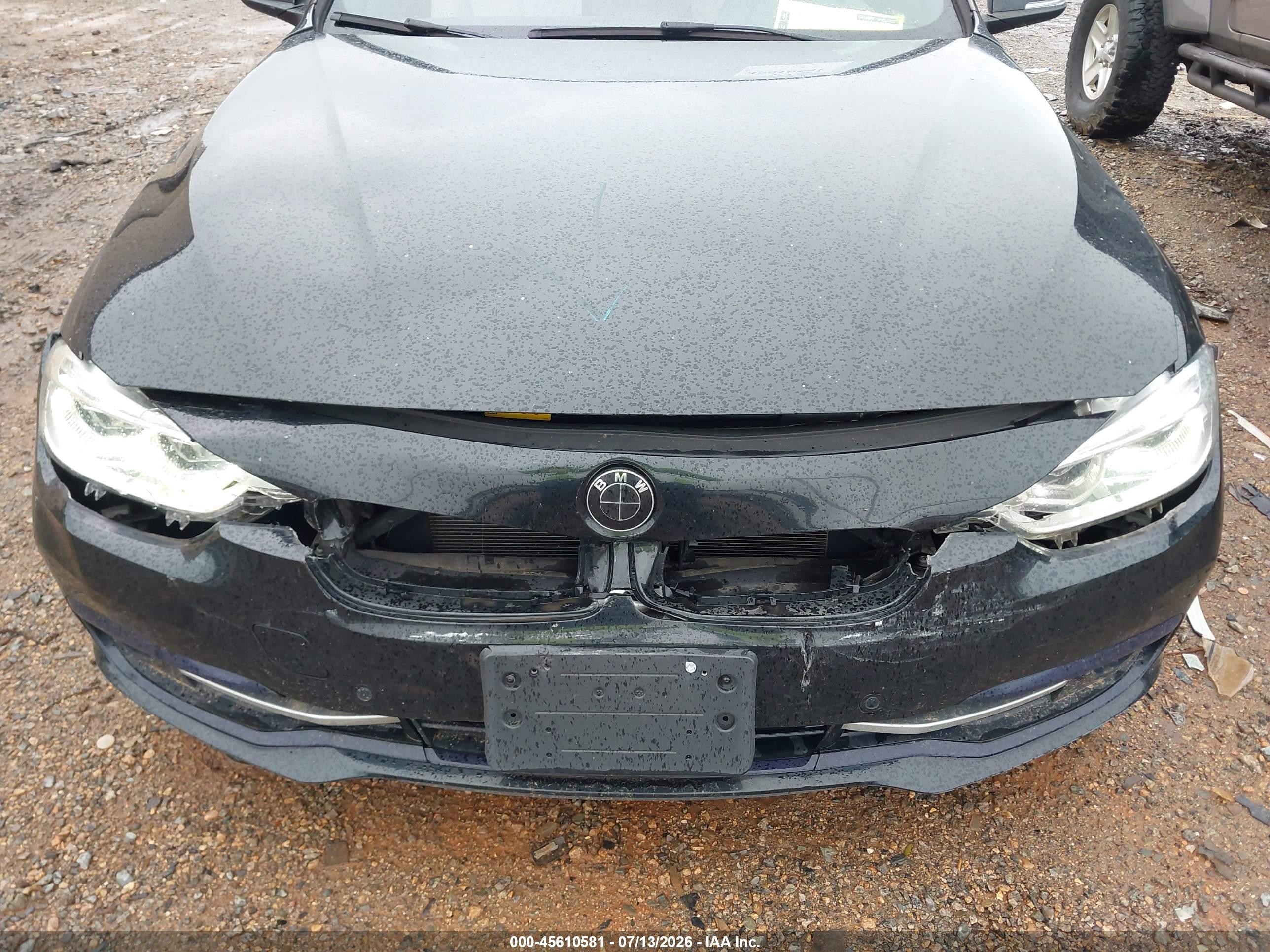 2017 BMW 3 Series VIN WBA8E1C50HK480362 IAAI salvage auction — Front End, Salvage (North Carolina), sold $5,600 on 2026-08-20 (photo 6)